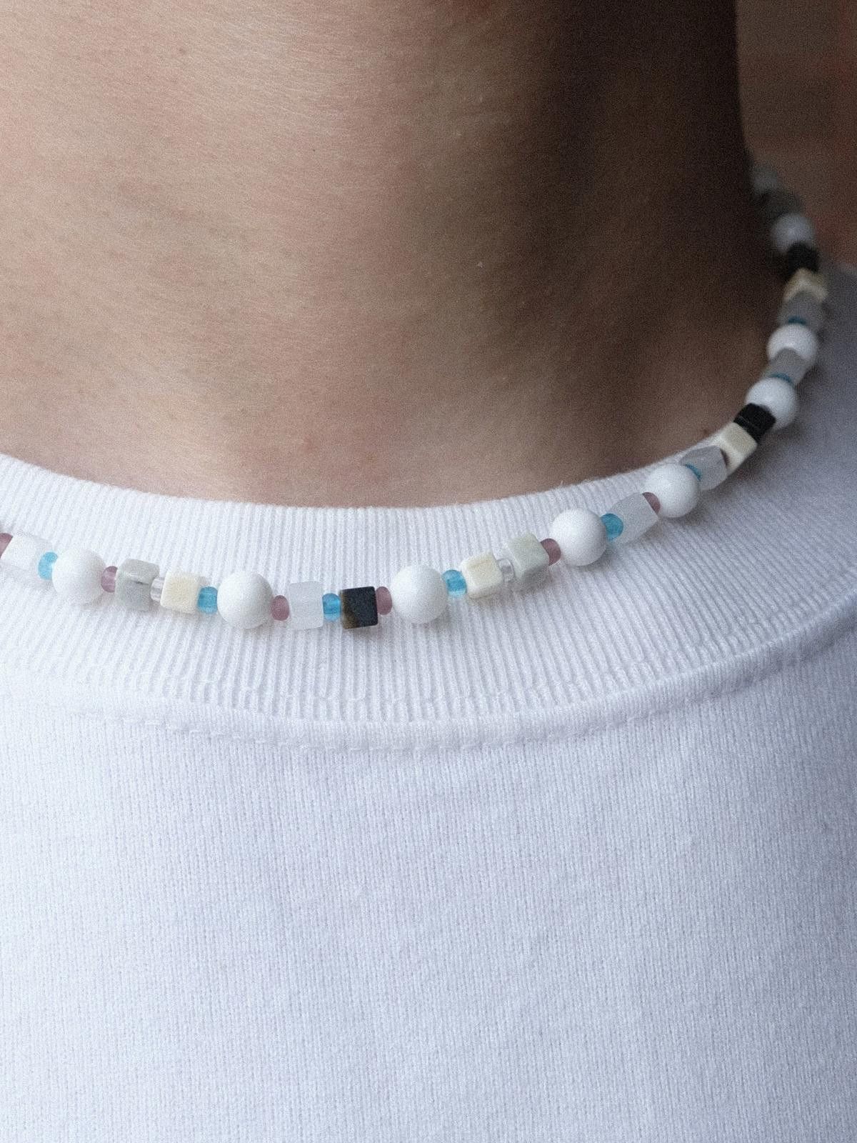Handmade Handmade Natural Shell Pearls Beaded Necklace 16.1in Size ONE SIZE - 7 Thumbnail