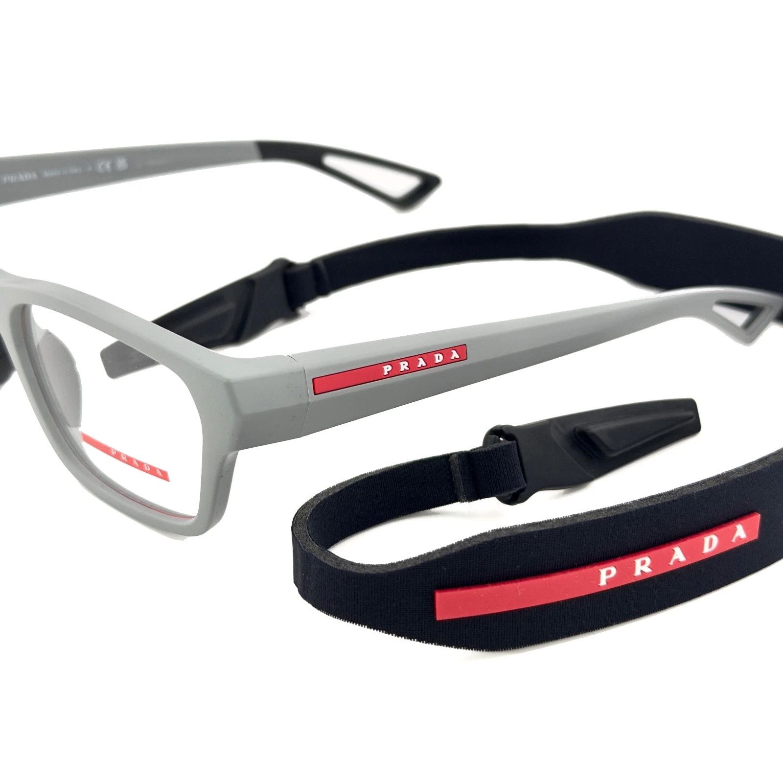 Prada PRADA Linea Rossa Sport 03R Gray Unisex Eyeglasses PS03RV Size ONE SIZE - 6 Thumbnail