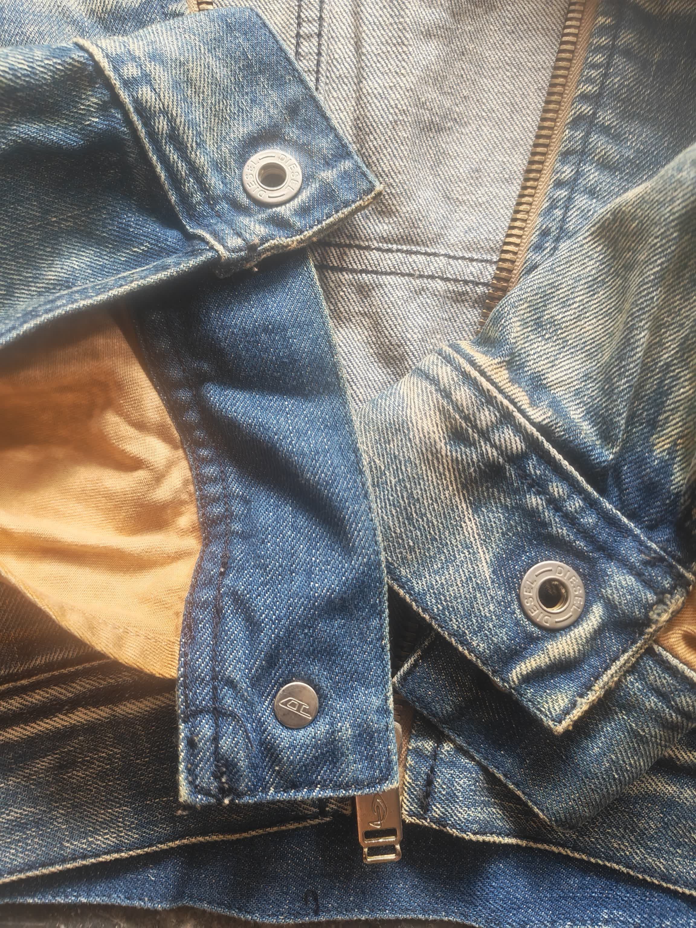 Diesel Diesel Made In Italy Denim Biker Jacket Vintage Y2K Size US S / EU 44-46 / 1 - 7 Thumbnail