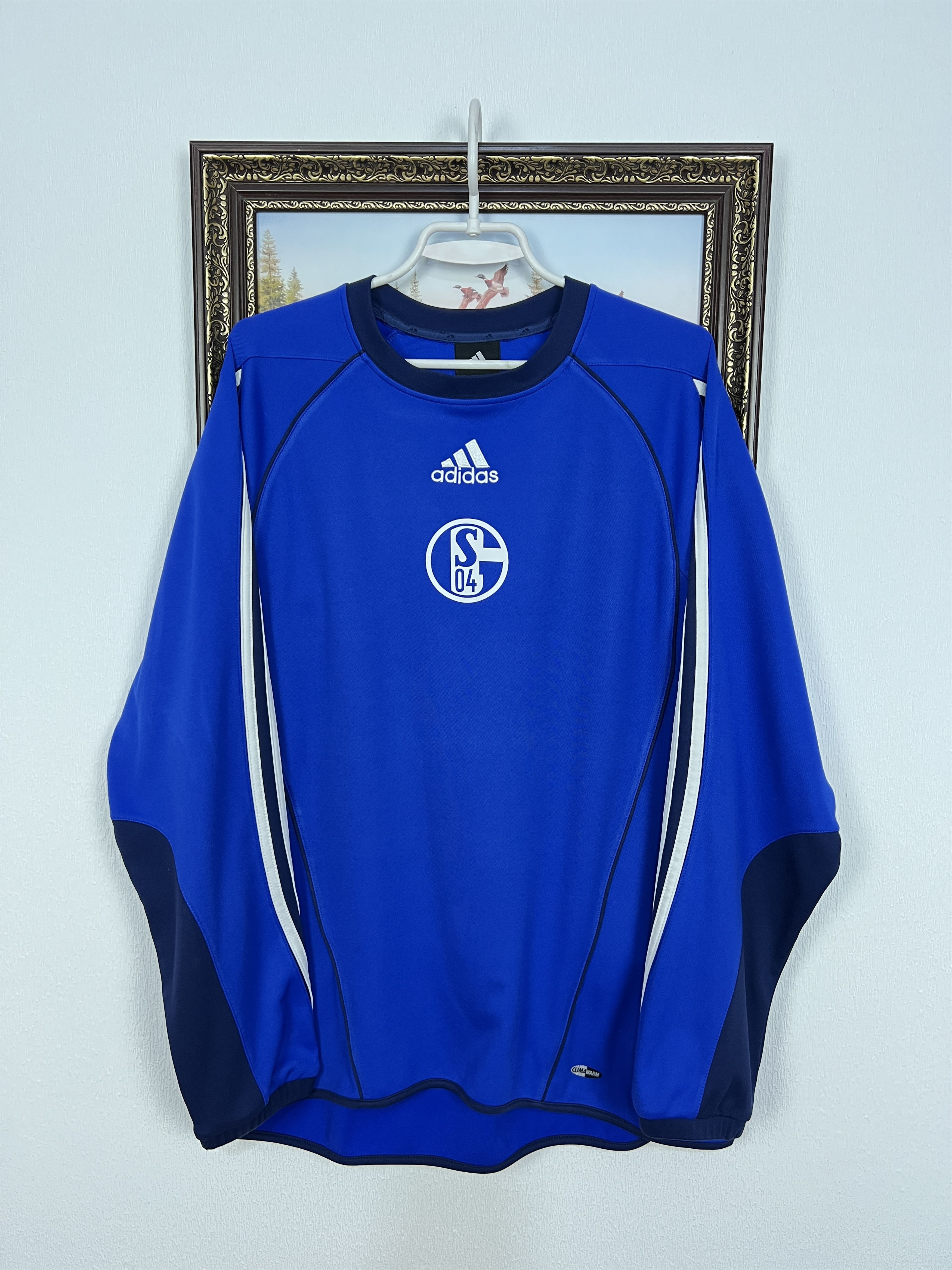 Adidas Vintage Adidas FC Schalke 04 Football Train Sweatshirt Size US M / EU 48-50 / 2 - 1 Thumbnail