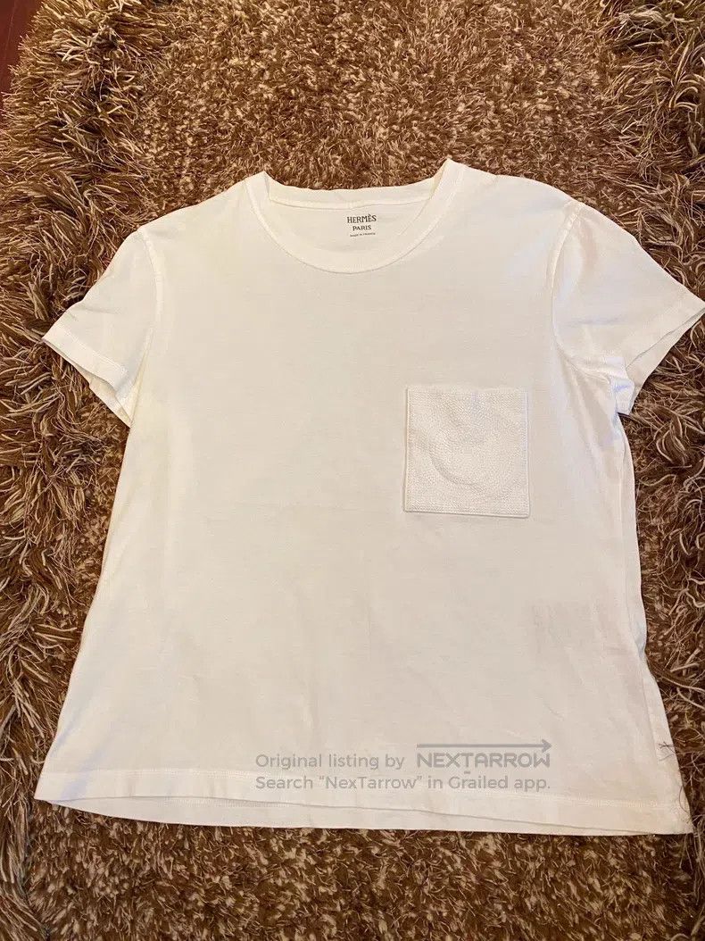 Hermes Hermes Embroidered T-shirt short sleeve top Size XS / US 0-2 / IT 36-38 - 1 Thumbnail