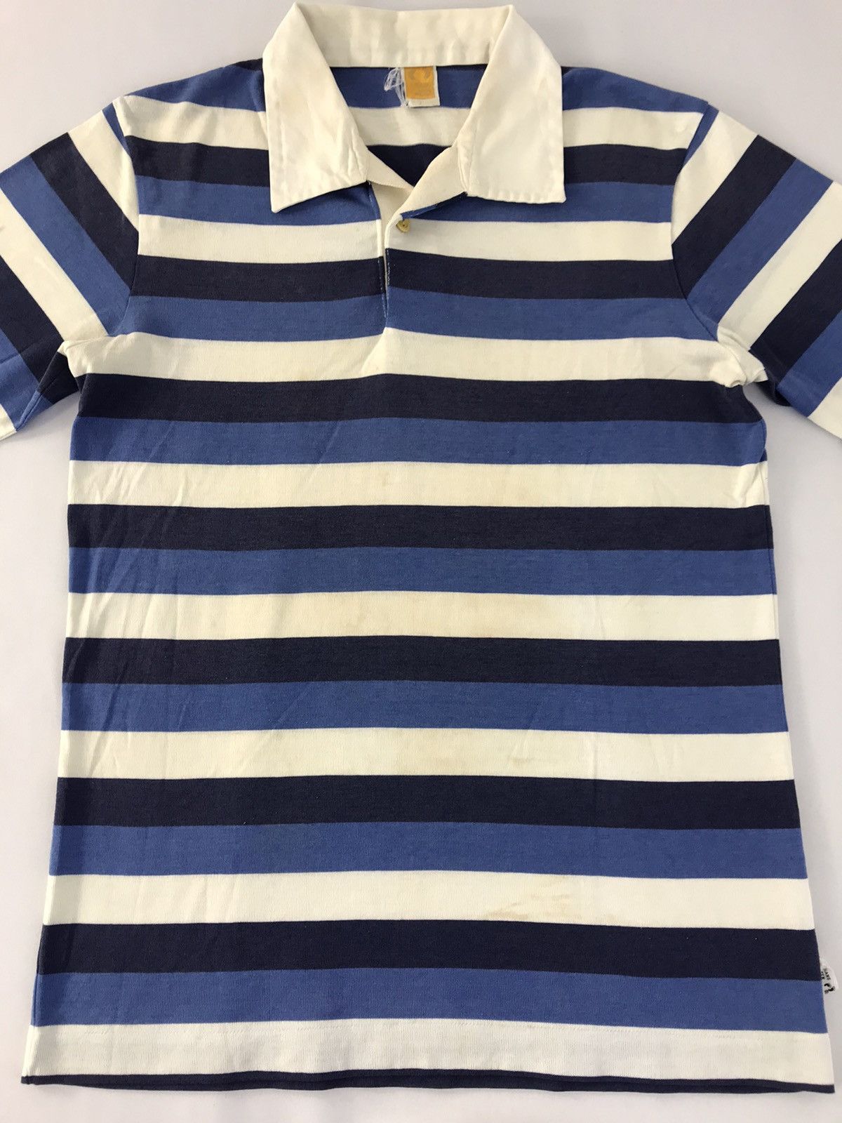 Hang Ten Vintage 80s Hang Ten Striped Rugby Surf Polo Tee T-shirt Size US S / EU 44-46 / 1 - 3 Thumbnail