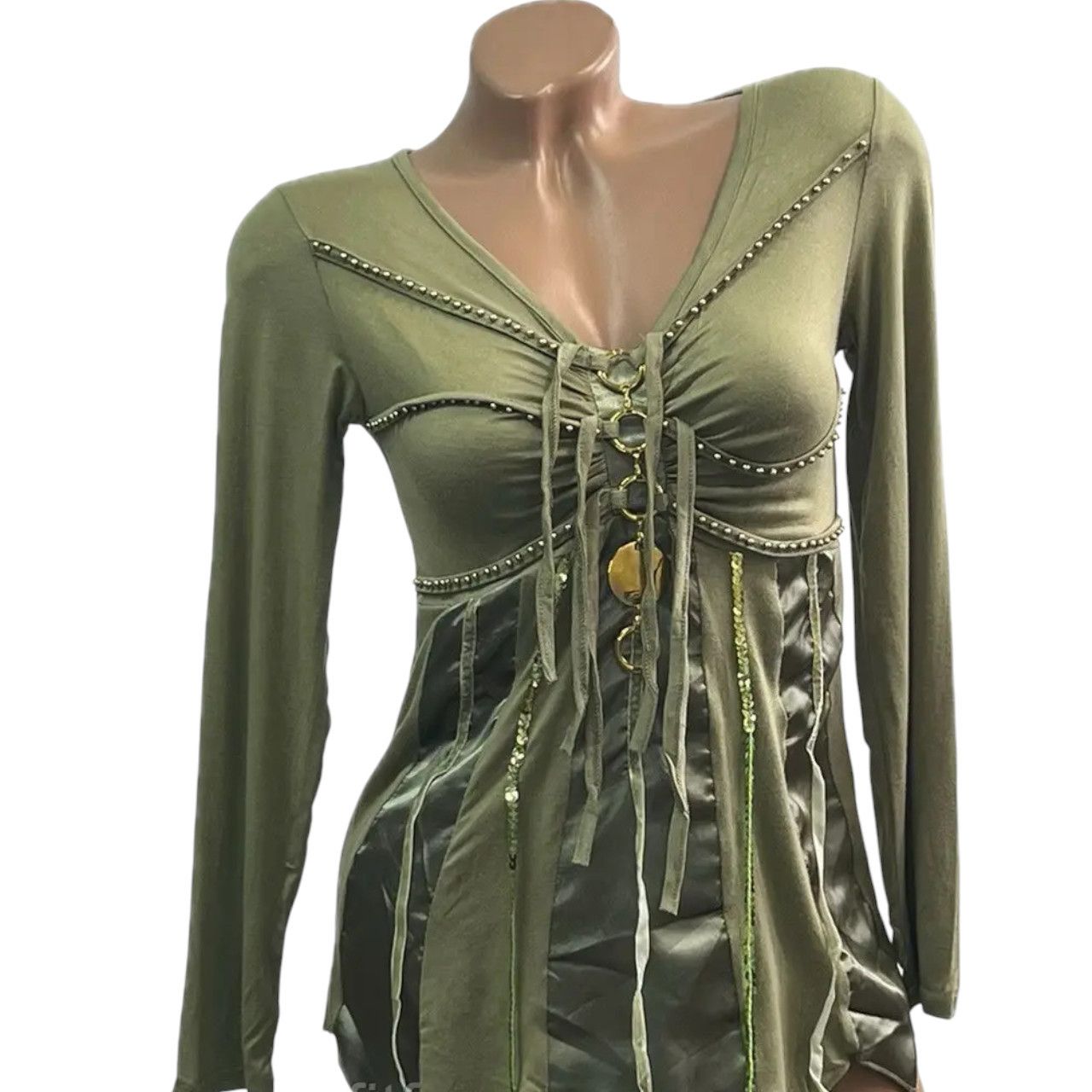 Japanese Brand Avant garde longsleeve asymmetric blouse sz S Size S / US 4 / IT 40 - 2 Thumbnail