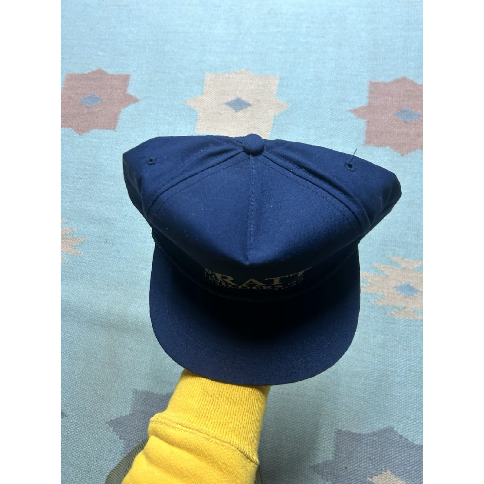 Vintage VINTAGE SnapBack hat cap Pratt Builders Michigan construction navy blue Size ONE SIZE - 3 Thumbnail