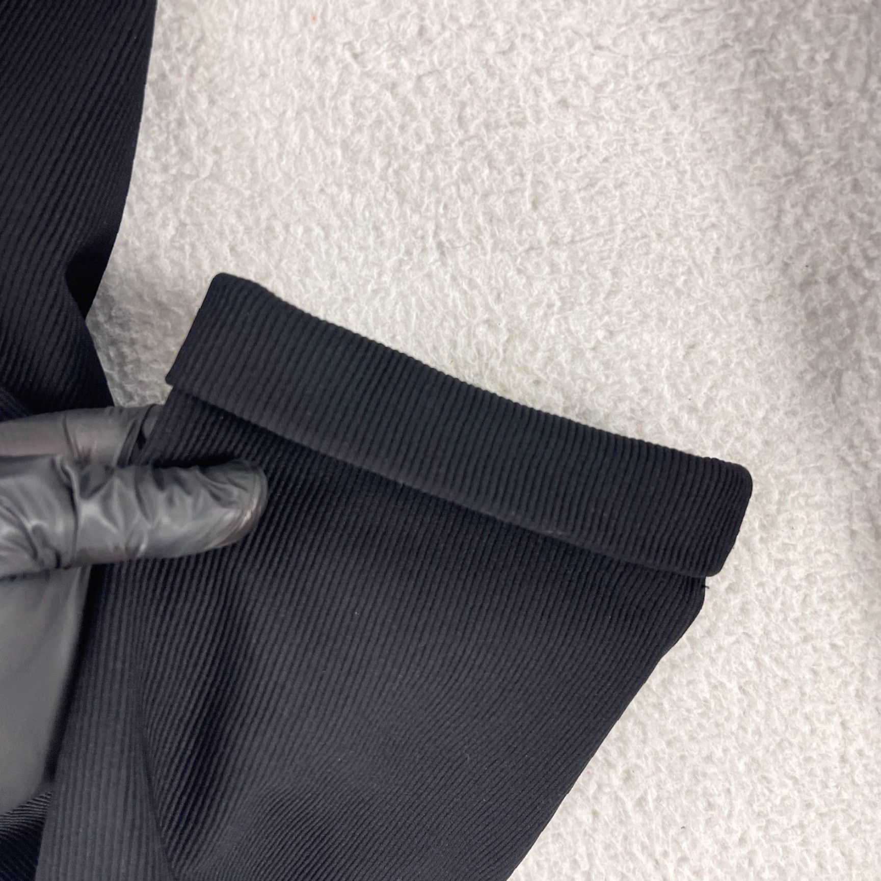 Ann Taylor VINTAGE Ann Taylor Pants Womens Size 14 Black Ribbed Roll Cuff Tapered Stretch Outfit Pants Size 36" / US 14 / IT 50 - 7 Thumbnail
