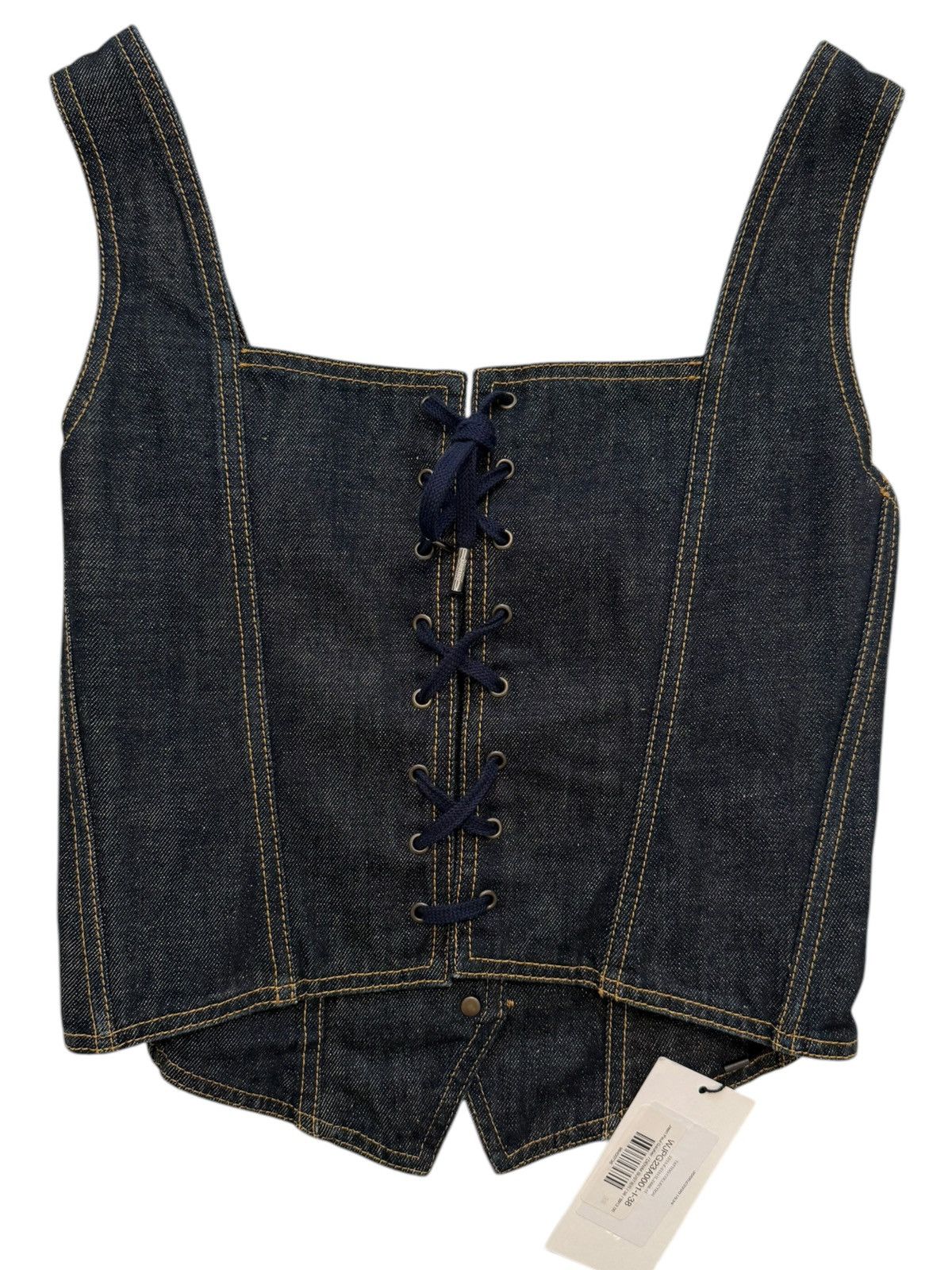 Jean Paul Gaultier Denim Bustier Corset Top Size S / US 4 / IT 40 - 9 Thumbnail