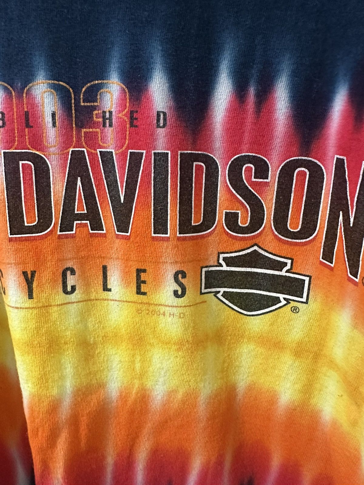 Harley Davidson 2004 Harley-Davidson Tie Dye T-Shirt Size Large Size US L / EU 52-54 / 3 - 5 Thumbnail