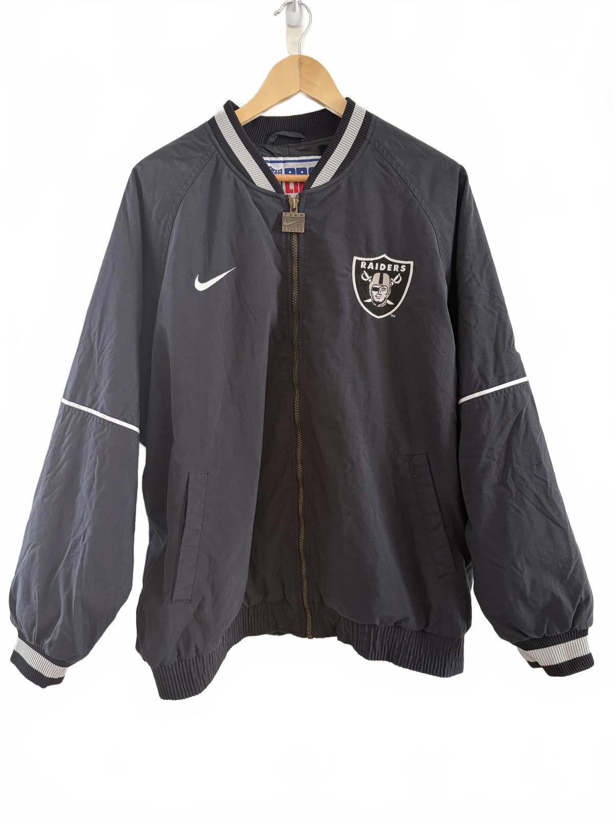 Nike Vintage Oakland Raiders Nike Pro Line Bomber Jacket Men's L Size US L / EU 52-54 / 3 - 1 Thumbnail