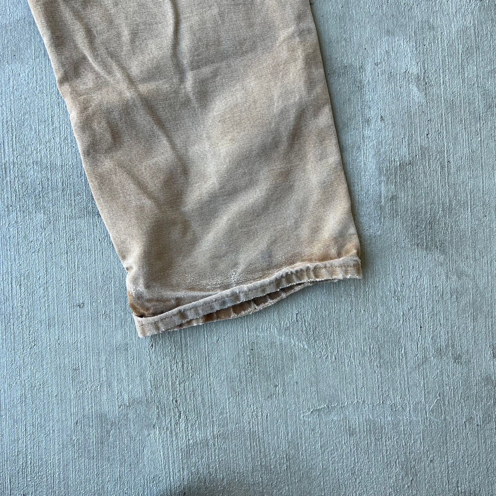 Carhartt × Vintage Carhartt faded brown double knee work wear carpenter pants Size US 33 - 11 Thumbnail
