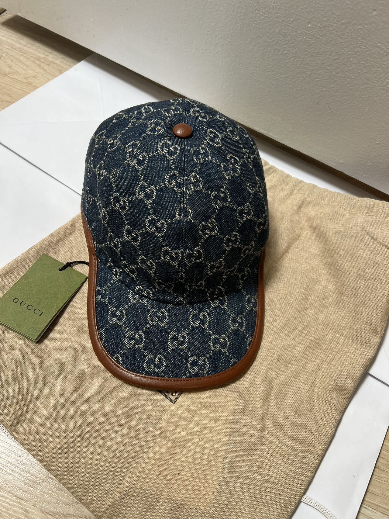 Gucci unisex gucci GG Denim Baseball Cap Size ONE SIZE - 1 Thumbnail