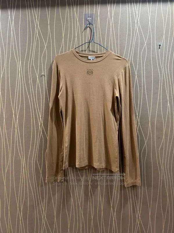 Loewe Loewe Brown Modal Long Sleeve Top . Size M / US 6-8 / IT 42-44 - 1 Thumbnail