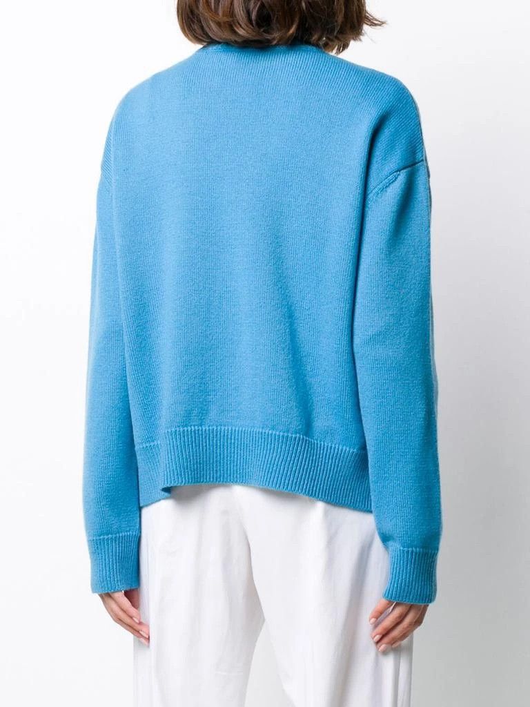 Valentino o1y0326 Cashmere Blend Sweater in Azure Size S / US 4 / IT 40 - 3 Thumbnail