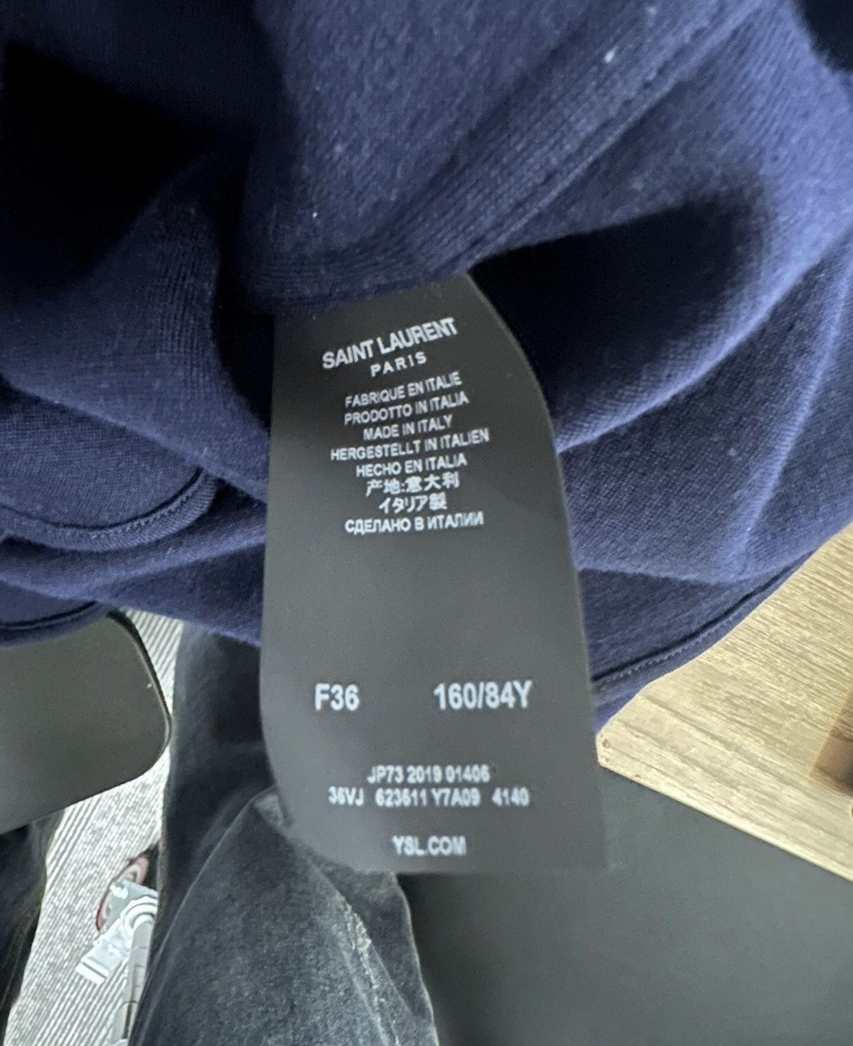 Saint Laurent Paris Saint laurent Blue woolen coat shirt2412-Nextarrow Size US S / EU 44-46 / 1 - 4 Thumbnail