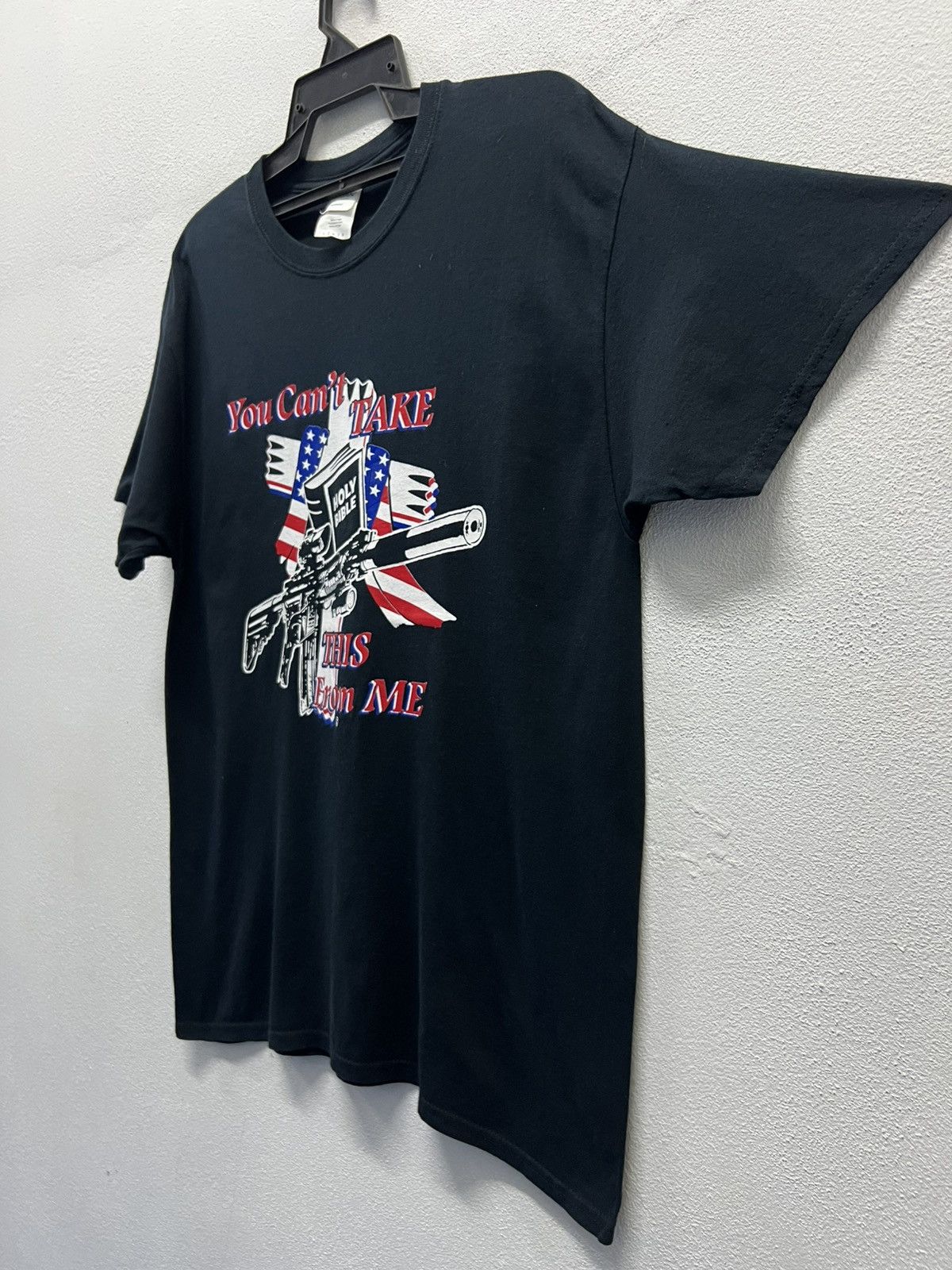 Gildan × Vintage VINTAGE GILDAN HOLY BIBLE YOU CAN’T TAKE THIS FROM ME SHIRT Size US L / EU 52-54 / 3 - 4 Thumbnail