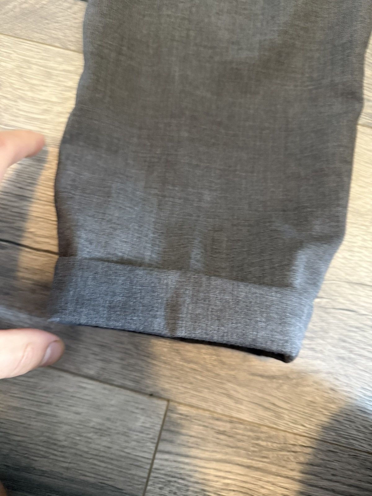 Brunello Cucinelli Brunello Cucinelli Grey Wool Trousers with Cuffed Hem Size US 36 / EU 52 - 15 Thumbnail