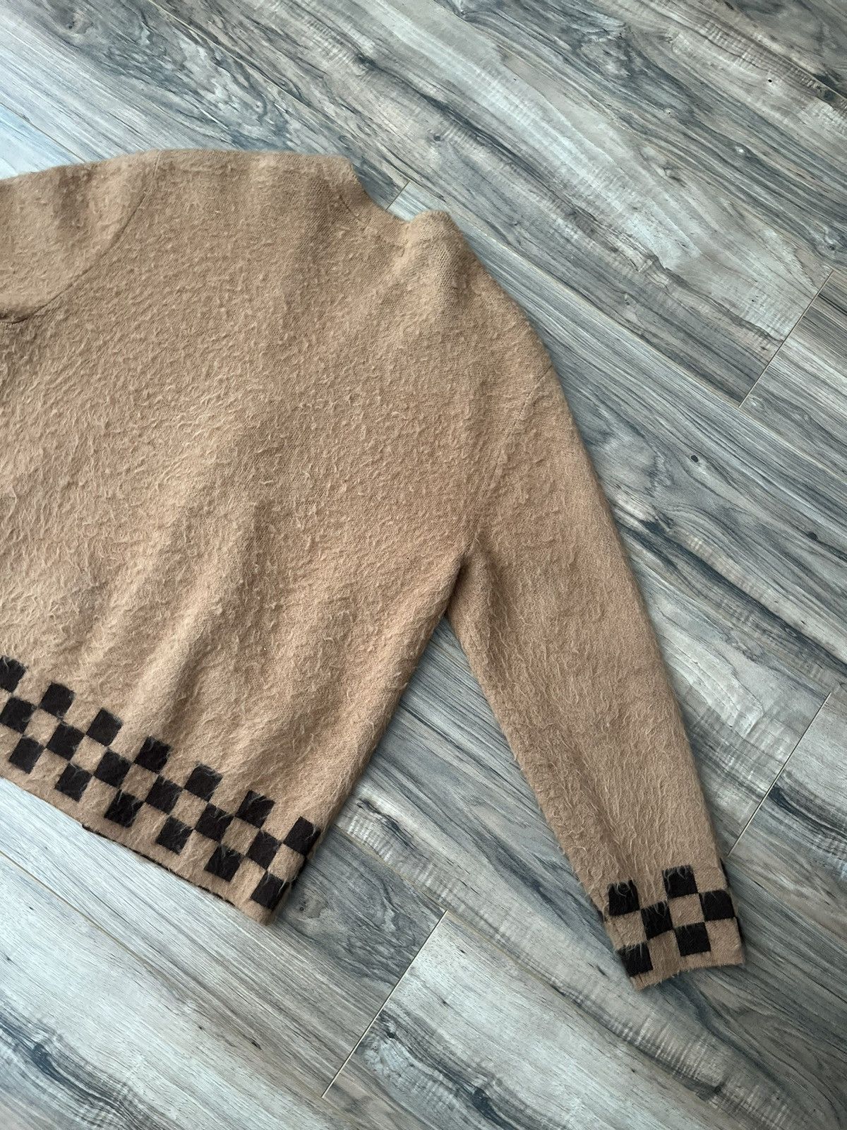 Supreme Supreme Brushed Checkerboard Cardigan Size US M / EU 48-50 / 2 - 17 Thumbnail