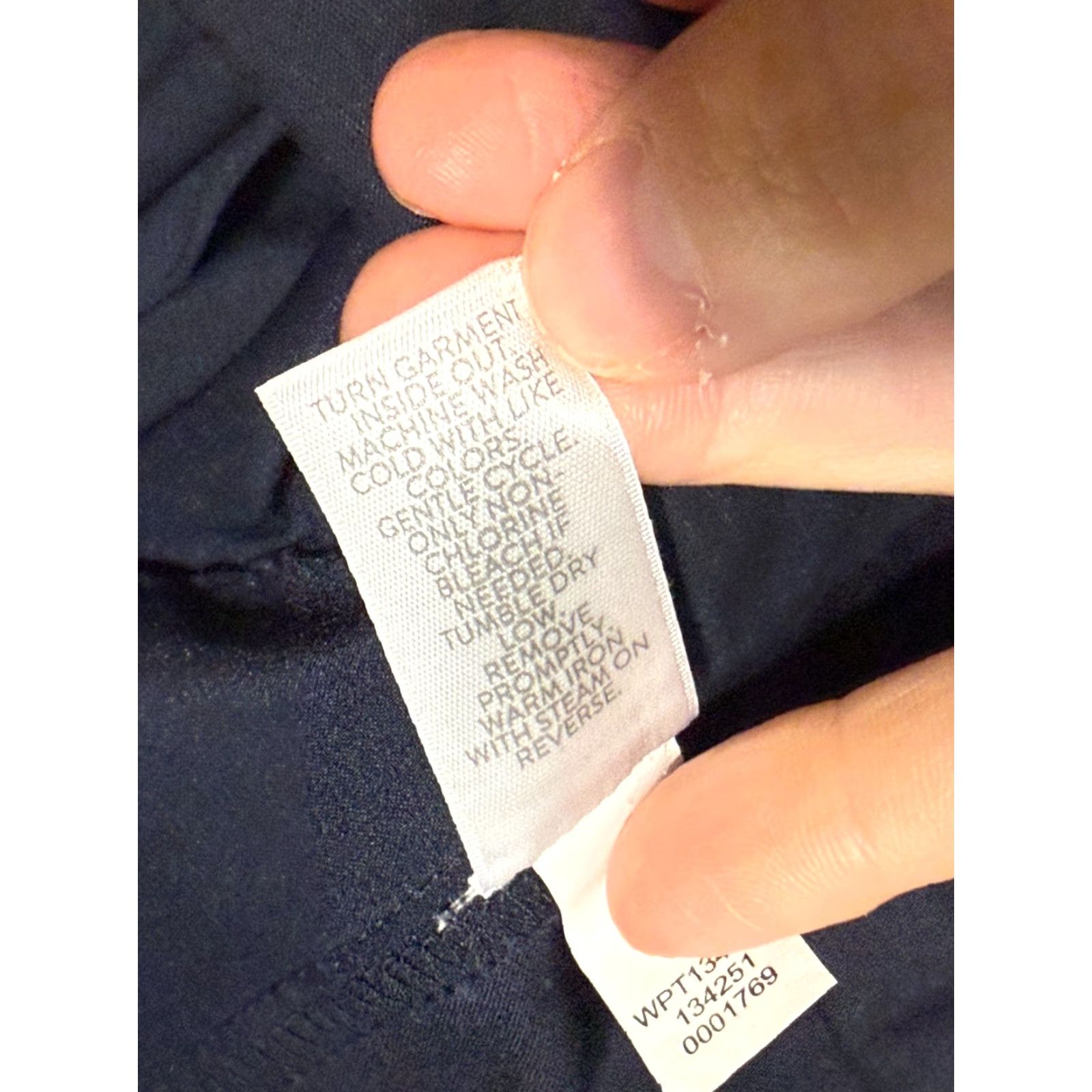 J. Jill J. Jill Pants Women Size 12 Black Straight Leg Cotton Stretch Flat Front Casual Travel Size 34" / US 12 / IT 48 - 6 Thumbnail