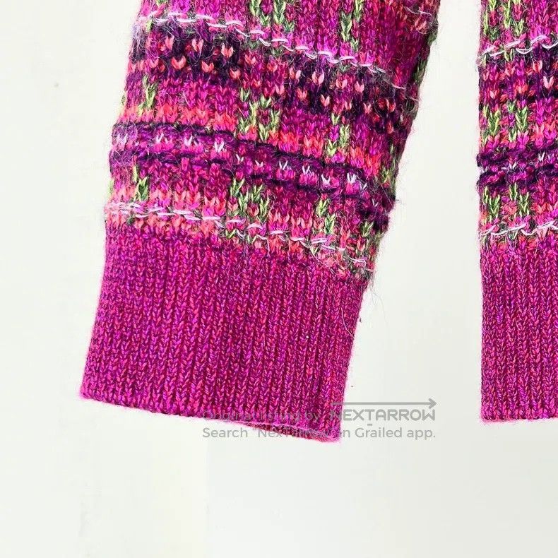 Chanel Chanel 18B purple plaid knitted cardigan coat Size XXS / US 00 / IT 34 - 4 Thumbnail