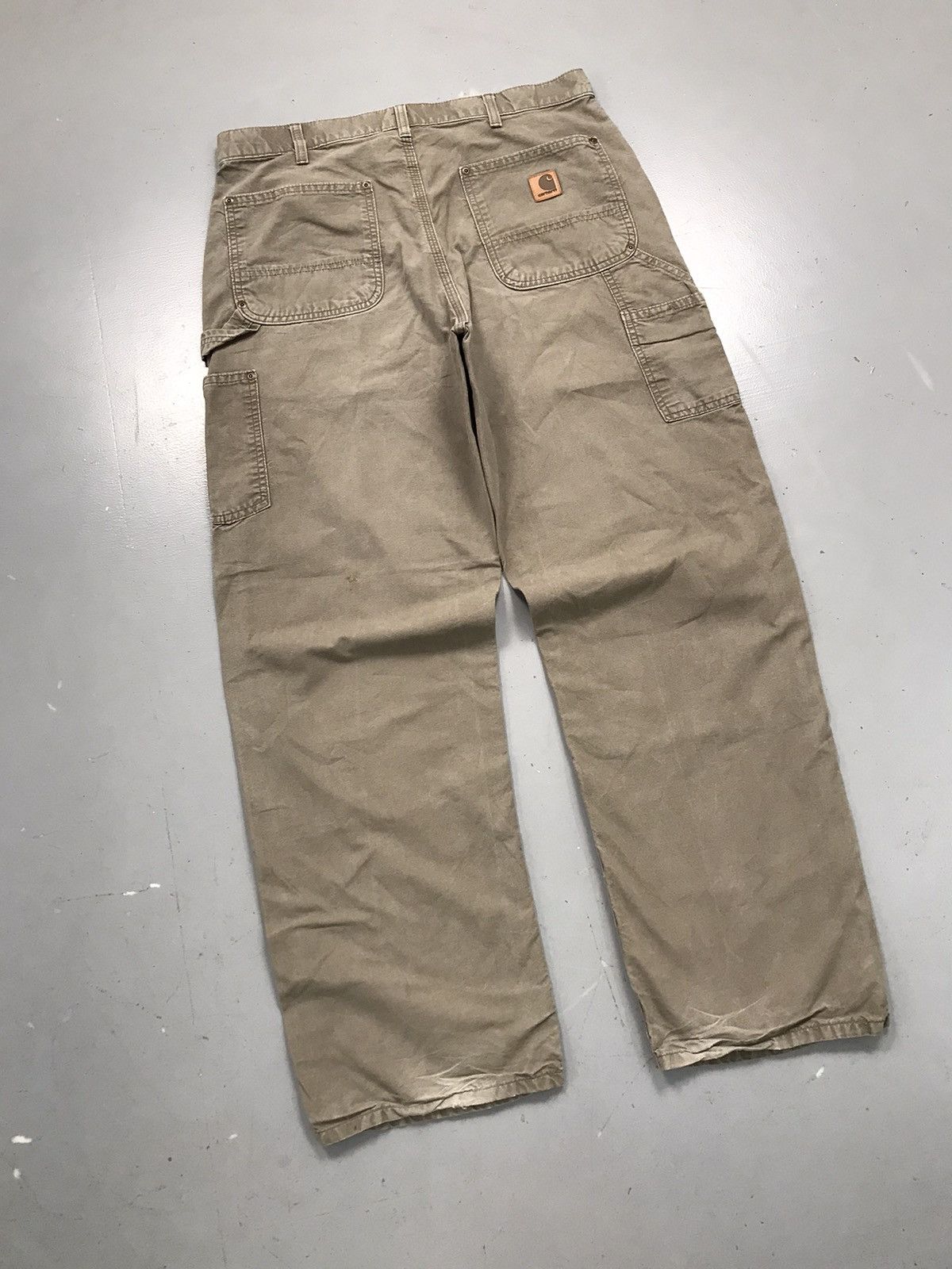 Carhartt × Vintage Vintage Carhartt B195 LBR double knee carpenter denim Size US 35 - 7 Thumbnail