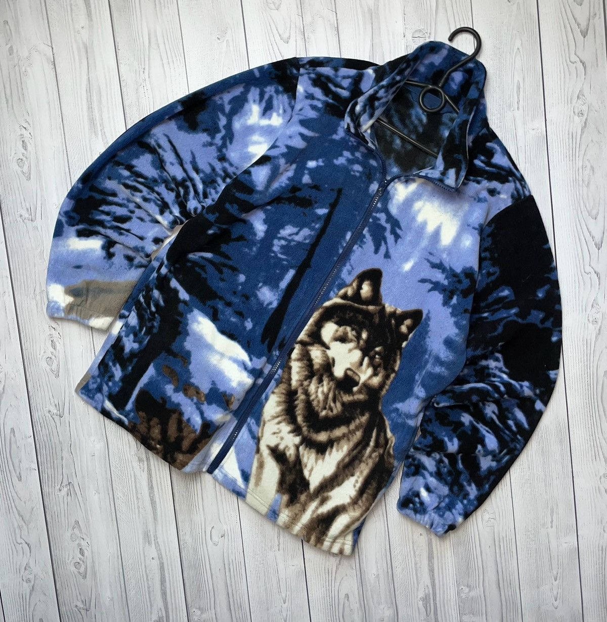 Vintage Vintage Wolf Fleece jacket size M rare Size US M / EU 48-50 / 2 - 1 Thumbnail