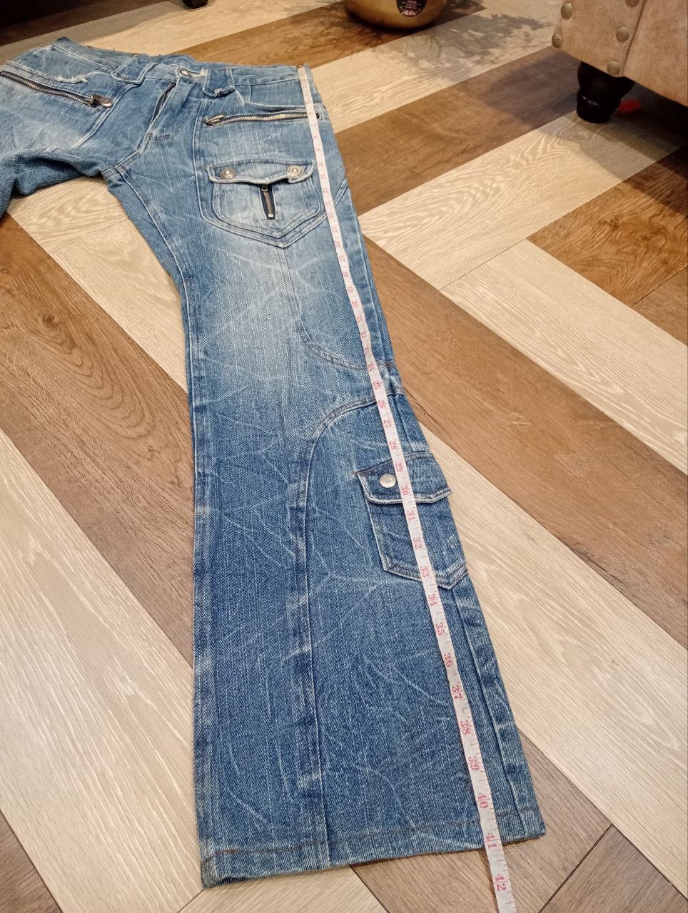 Seditionaries BERNINGS SHO JAPAN MULTIPOCKET FLARED JEANS Size US 30 / EU 46 - 22 Thumbnail