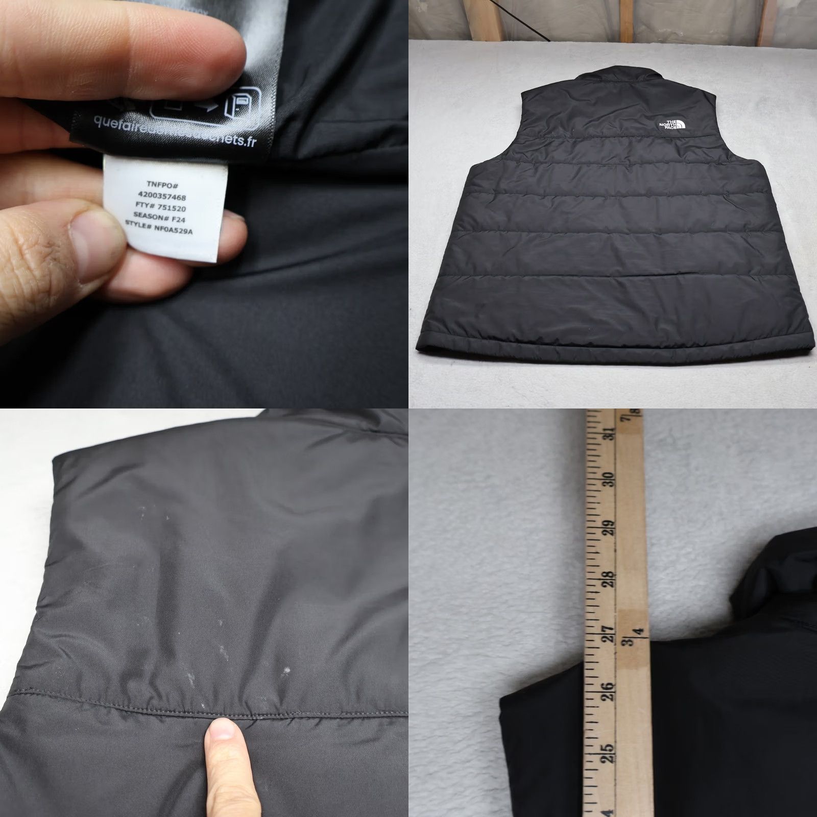 The North Face North Face Vest Mens L Black Everyday Insulated Quilted Puffer Full Zip Logo Embroidered Size US L / EU 52-54 / 3 - 8 Thumbnail