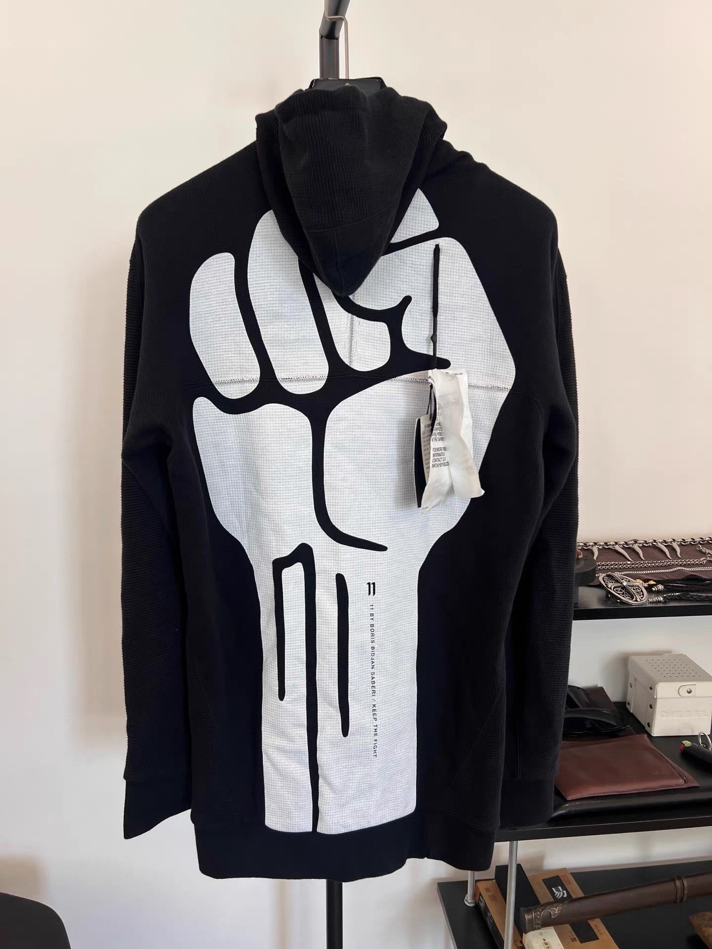 11 By Boris Bidjan Saberi 11by BBS Print Integrated Face Cover Hoodie K35 Size US M / EU 48-50 / 2 - 1 Thumbnail