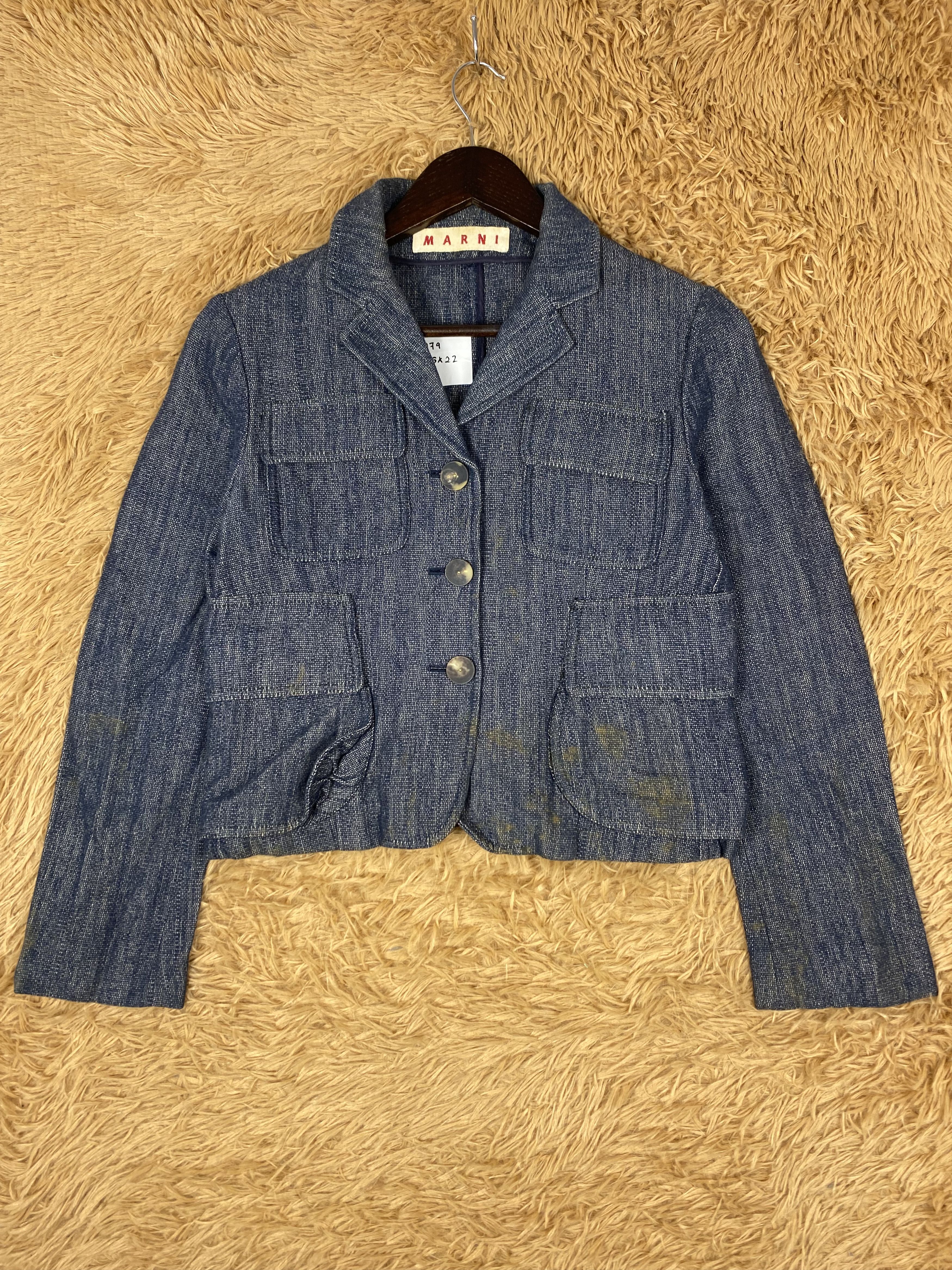 Marni Vintage Marni Button Jacket DJ0979 Size US XXS / EU 40 - 1 Thumbnail