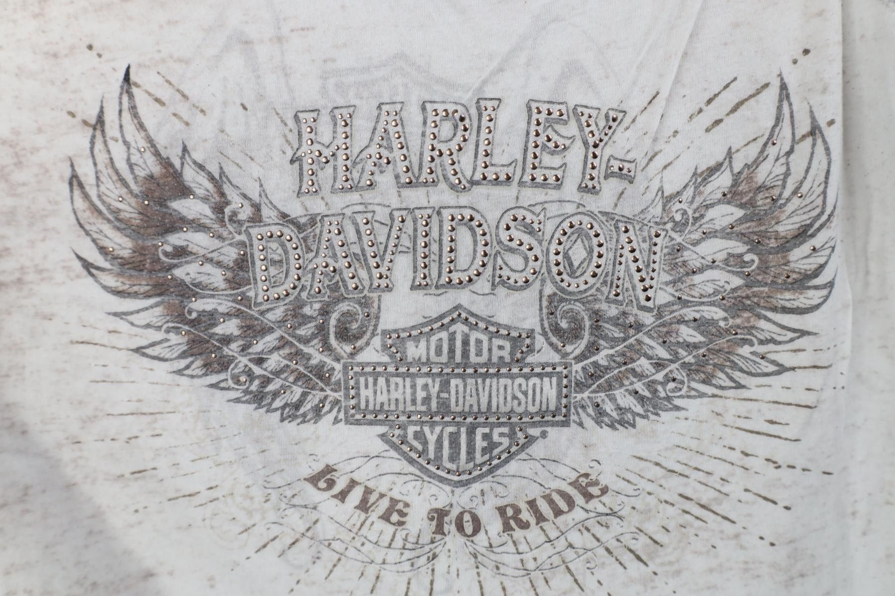Harley Davidson Vintage Y2K Harley Davidson Sheer Jersey Tank Top T-Shirt Size XL / US 12-14 / IT 48-50 - 4 Thumbnail