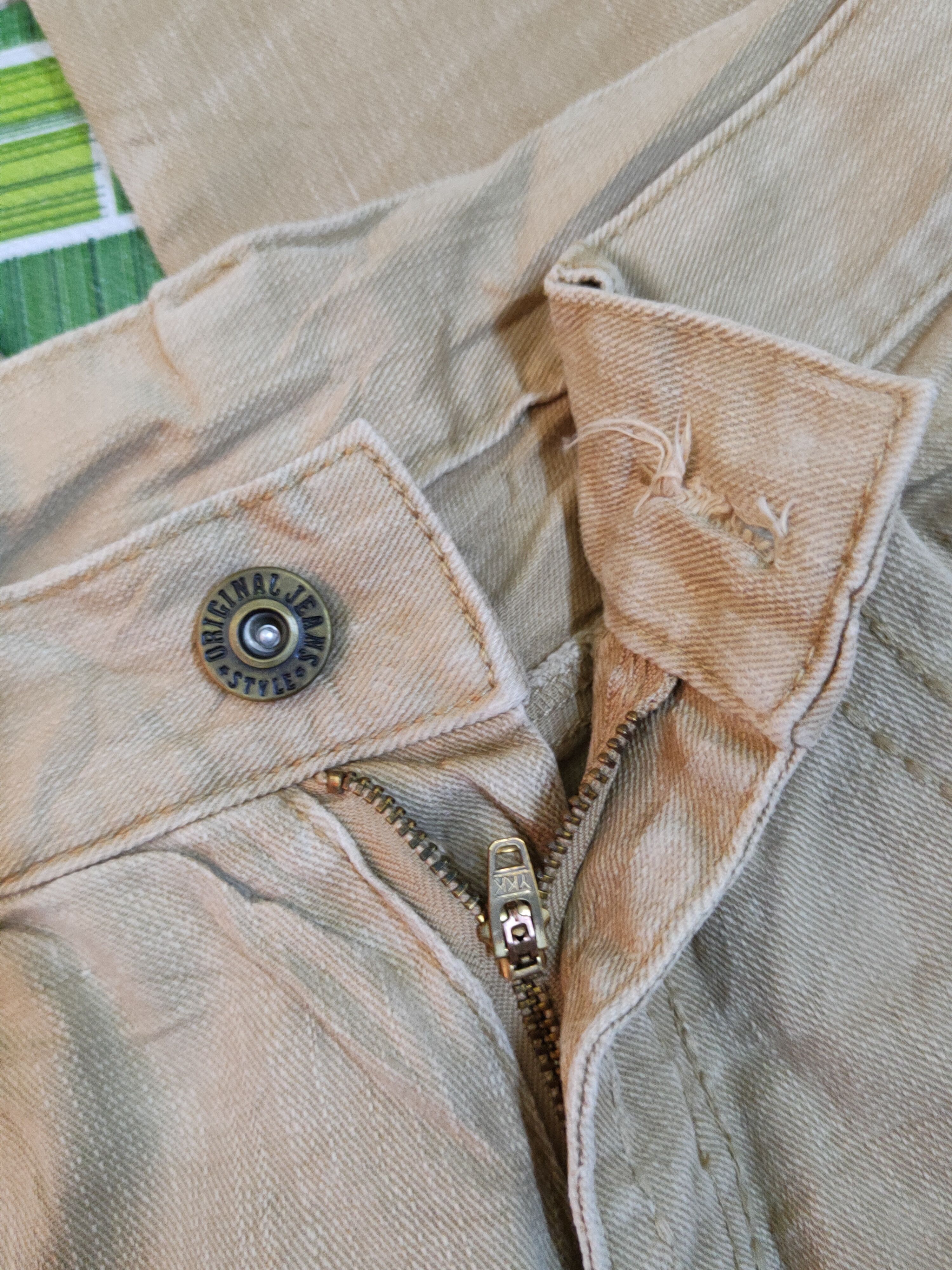 Japanese Brand Japanese Brand Brown Faded Multipocket Jeans #S1575 Size US 31 - 13 Thumbnail