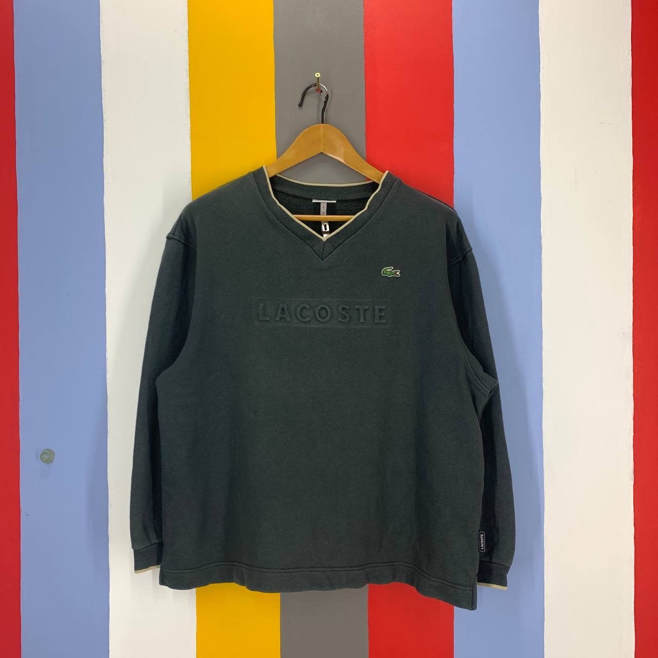 Lacoste LACOSTE SPORT V Neck Sweatshirt #2323/02 Size US M / EU 48-50 / 2 - 1 Thumbnail
