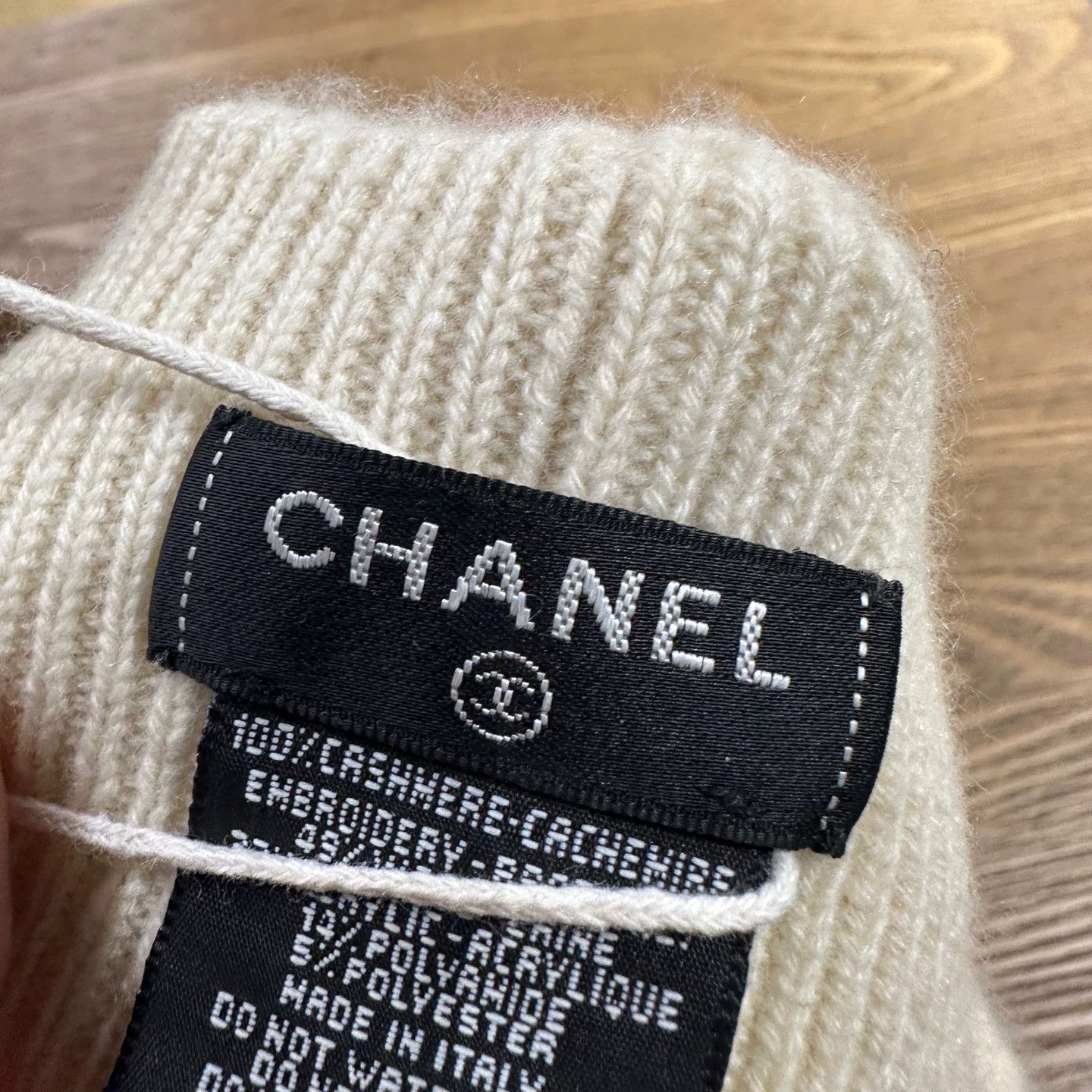 Chanel Chanel jan733 cashmere knit logo headband Size ONE SIZE - 3 Thumbnail