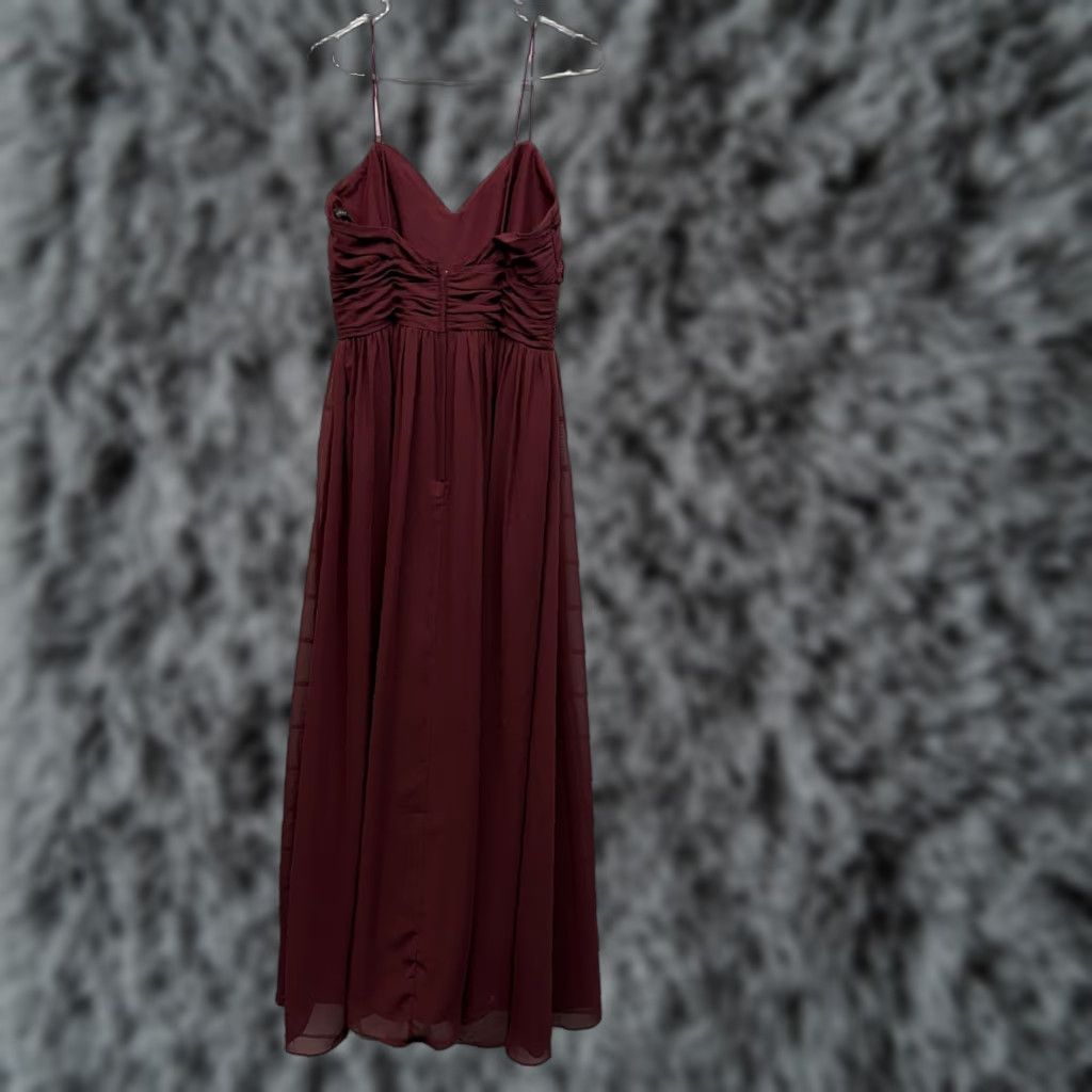 angelo dresses bridesmaid Mermaid Sweetheart Bow Satin Pleated Slit Long Prom Dresses, Red / 4 main image 0