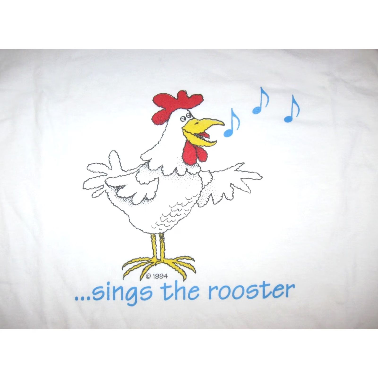 Gildan DECOLORES Sings the Rooster Shirt Men's Small vtg T RELIGIOUS CHRISTIAN 1994 Size US S / EU 44-46 / 1 - 3 Thumbnail
