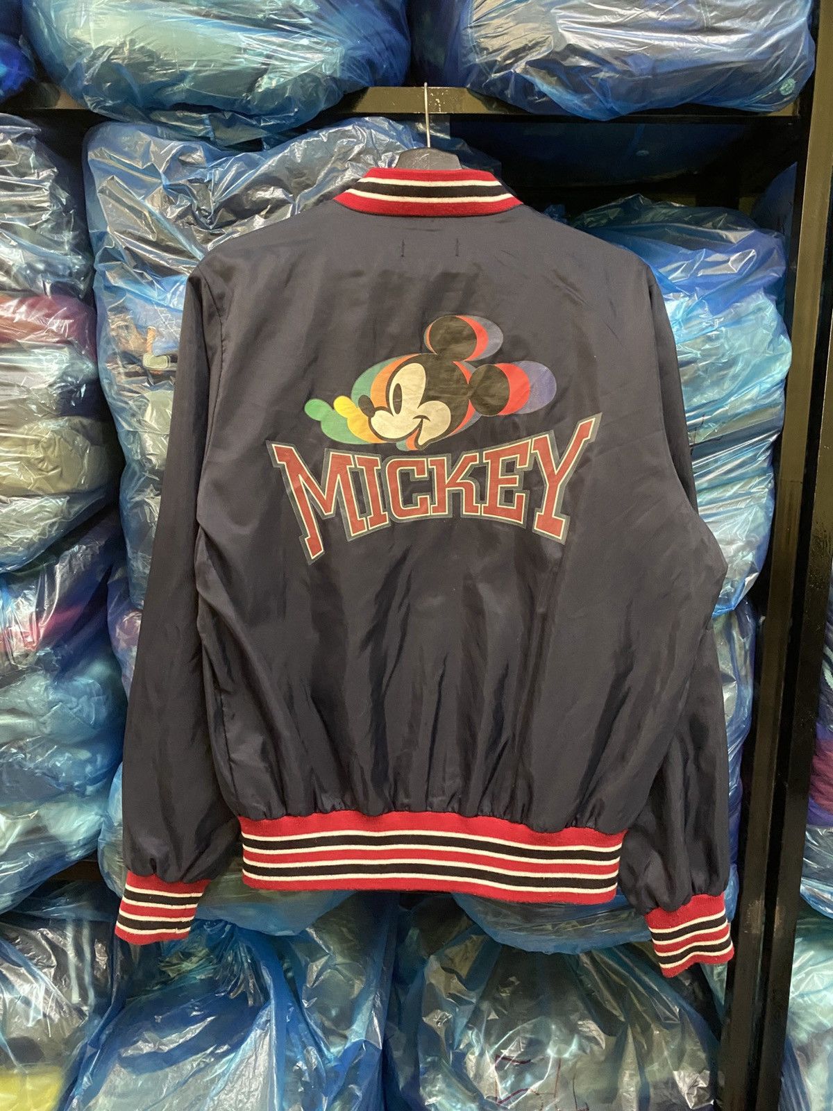 Disney × Mickey Mouse Vintage Tokyo Disneyland Mickey Mouse Varsity Bomber Jacket Size US M / EU 48-50 / 2 - 5 Thumbnail