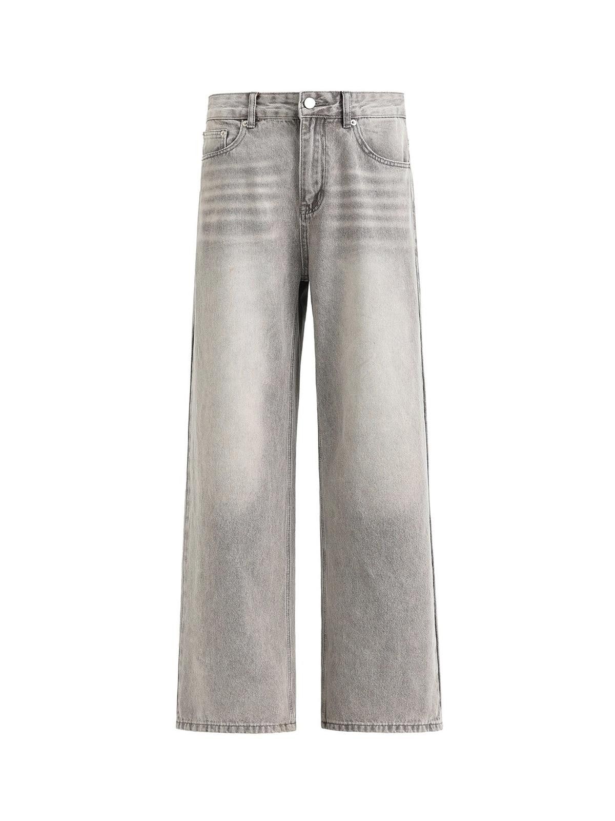 Japanese Brand Light Gray Wide Leg Casual Pants for Men Size US 32 / EU 48 - 5 Thumbnail