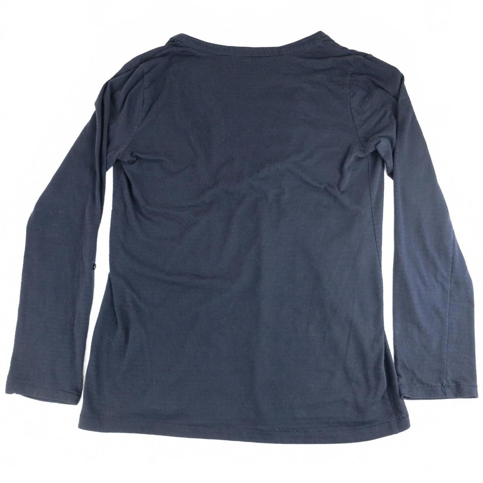 Other Ann Taylor LOFT Navy Blue Long Sleeve V-Neck Top Size S Size S / US 4 / IT 40 - 4 Thumbnail