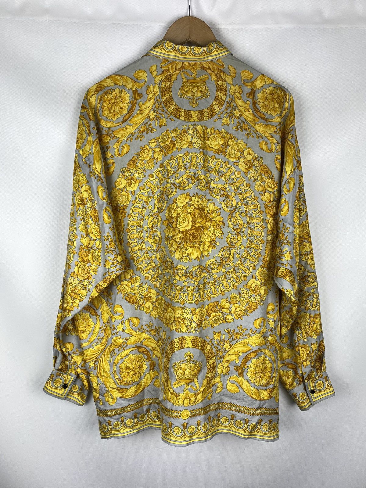 Versace Gianni Versace 90s Barocco pattern silk button up shirt Size US L / EU 52-54 / 3 - 17 Thumbnail