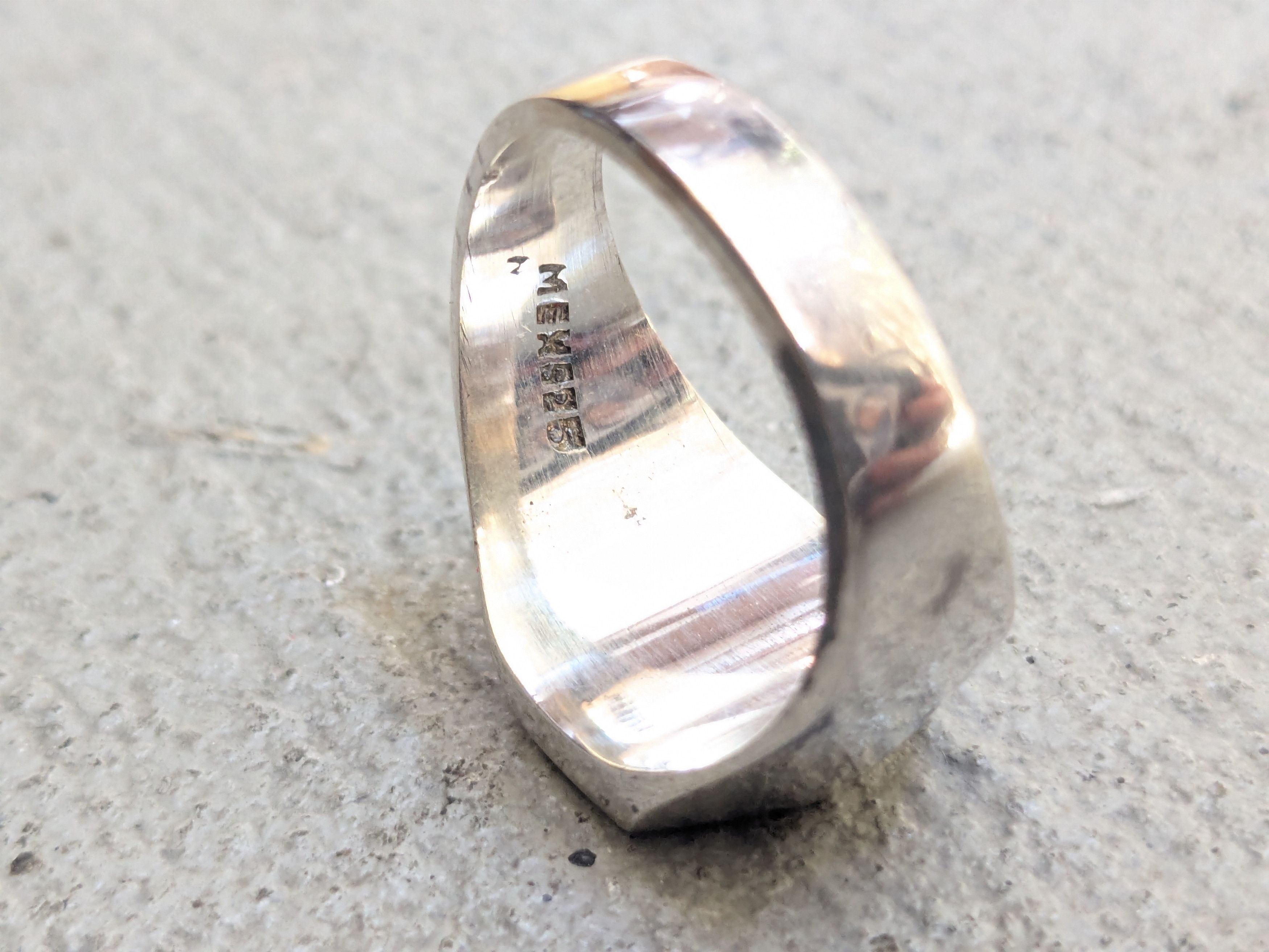 Vintage Vintage Sterling Silver Ring Blue Sodalite Oval 13.5 Mexico Size ONE SIZE - 8 Thumbnail