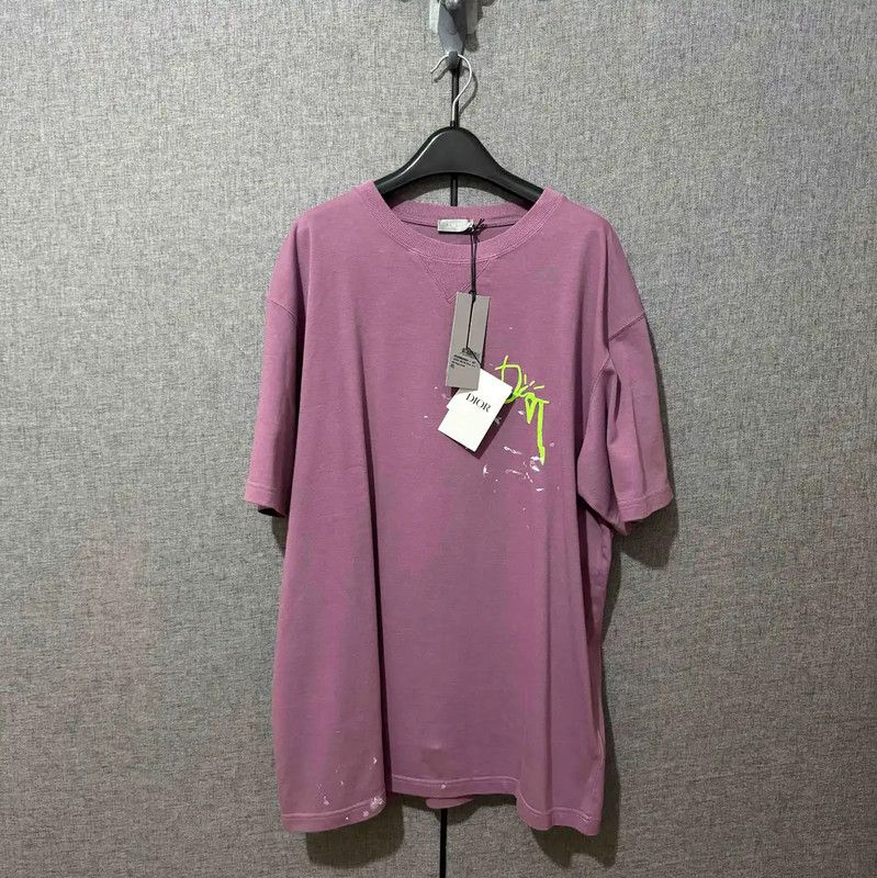Dior Dior Color Block Cotton Embroidered Logo T-shirt 0089 Size US XL / EU 56 / 4 - 1 Thumbnail