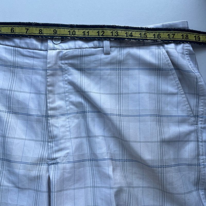 Designer Kirkland Signature Men's White Plaid Shorts Size 36 Size US 36 / EU 52 - 5 Thumbnail