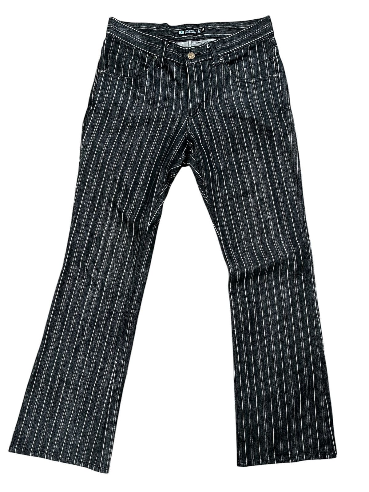 Japanese Brand Flare Jeans custom culture striped Denim Bootcut y2k Size US 30 / EU 46 - 1 Thumbnail