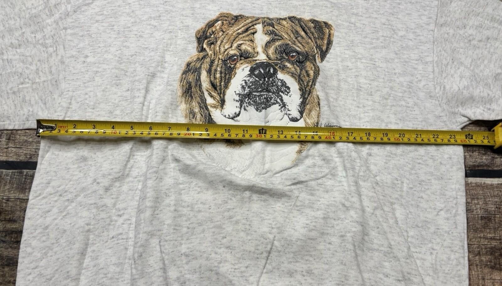 Gildan VTG Gildan Sweatshirt Mens XL Bulldog Gray Cotton 1993 Size US XL / EU 56 / 4 - 12 Thumbnail