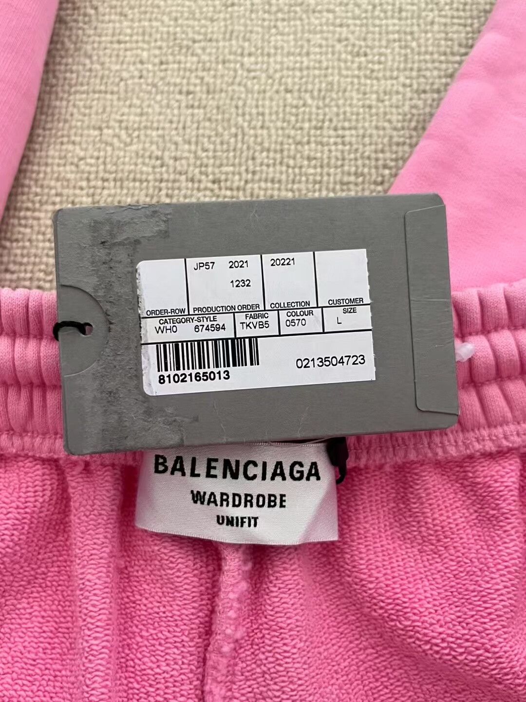 Balenciaga balenciaga pink logo embroidered long pants Size US 28 / EU 44 - 4 Thumbnail