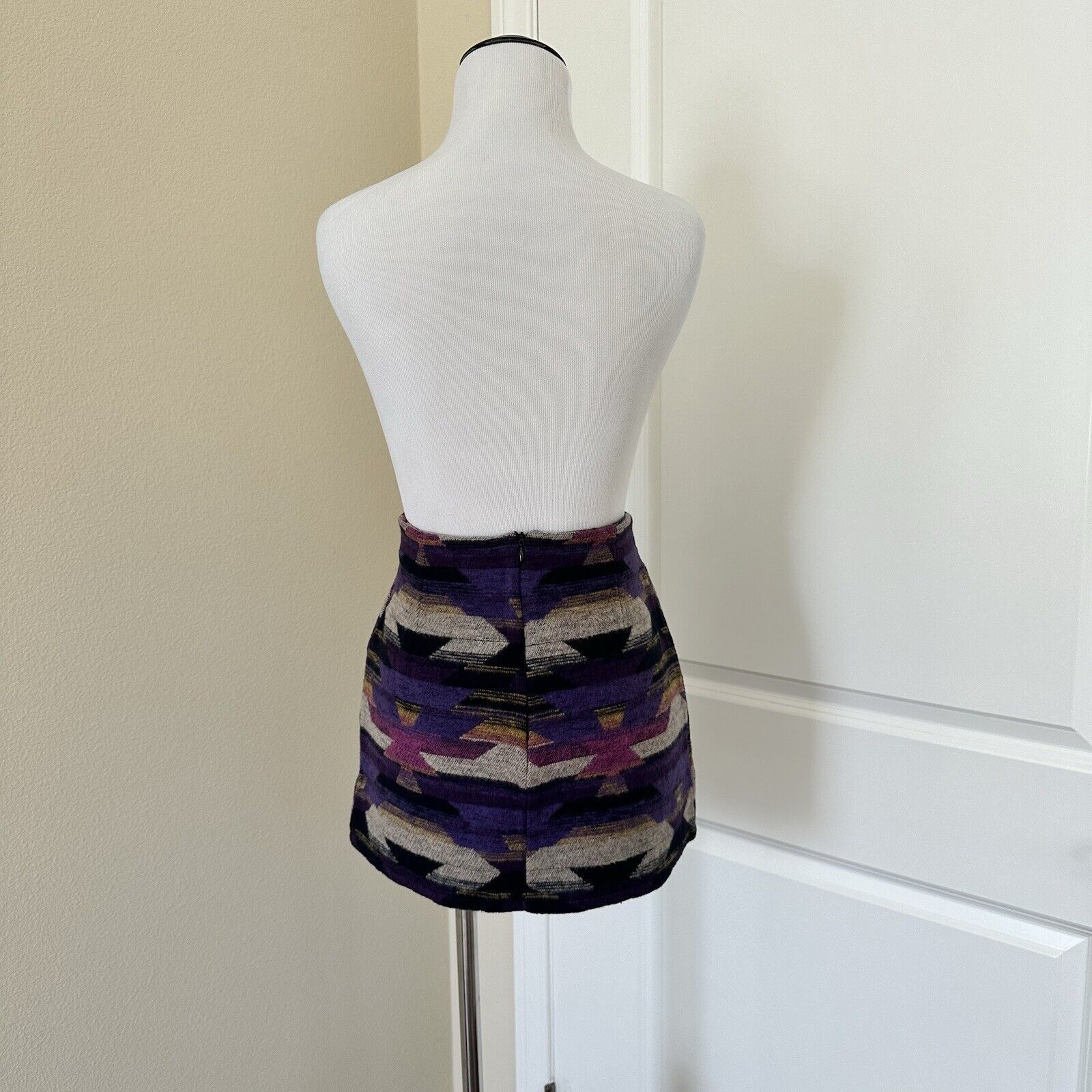 Other Geometric Festival Mini Skirt Size 2-4 Saiph Made In Italy Size 27" / US 4 / IT 40 - 4 Thumbnail