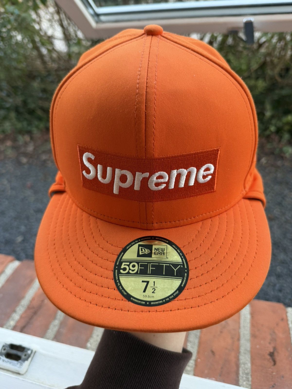 New Era × Supreme Supreme Orange Cap FW (20) Size ONE SIZE - 8 Thumbnail