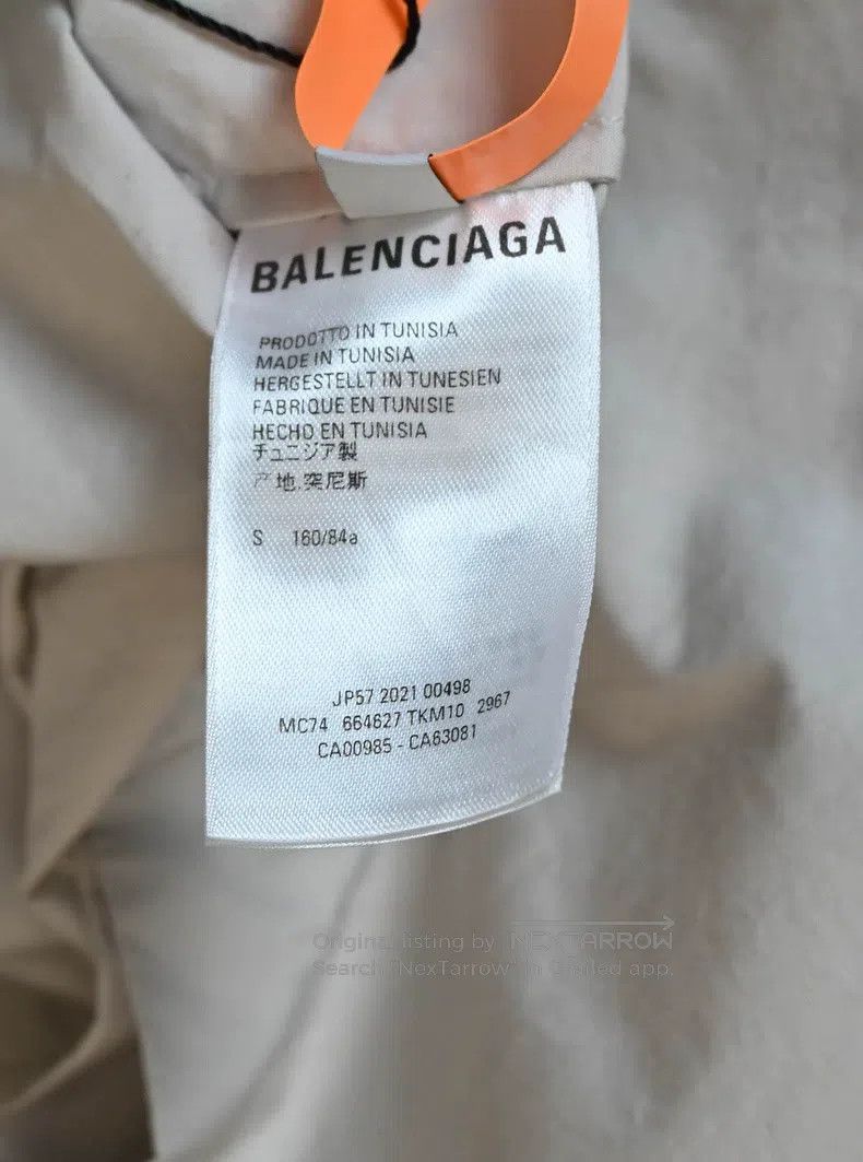 Balenciaga Balenciaga Eco-Friendly Printed Short Sleeve Shirt Size US S / EU 44-46 / 1 - 4 Thumbnail