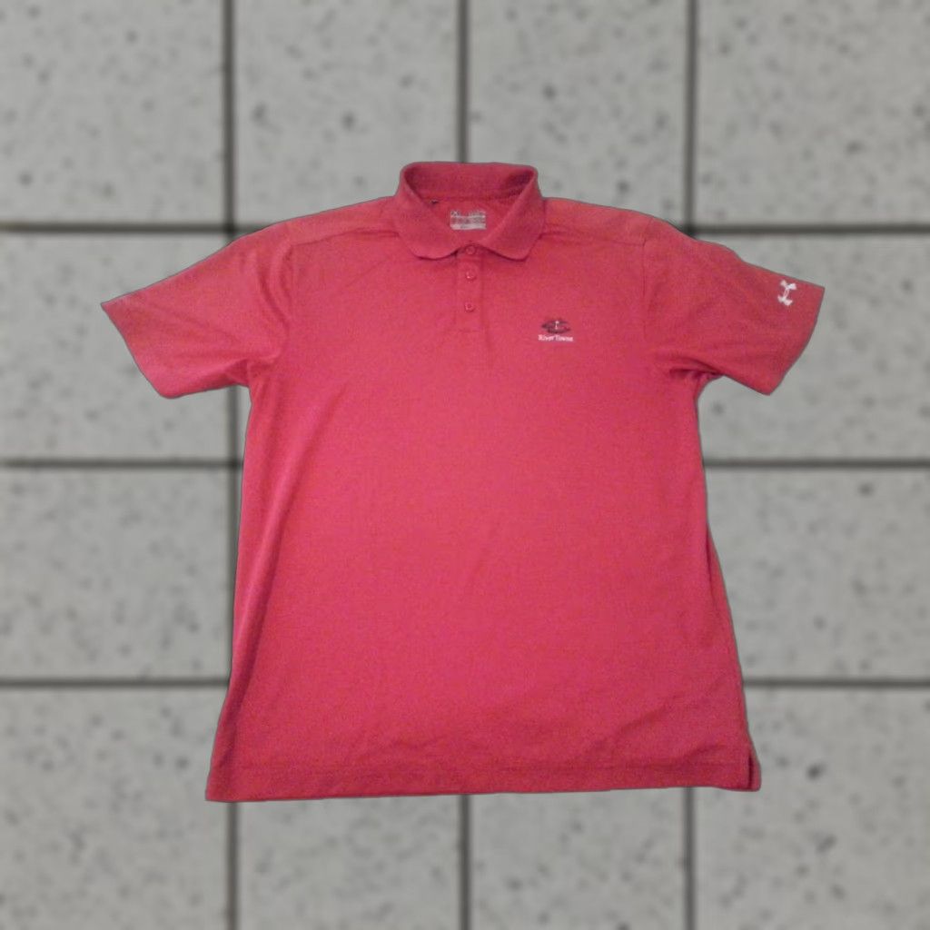 Under Armour Under Armour Polo Shirt Mens M Medium Red Athletic River Townesnd Size US M / EU 48-50 / 2 - 1 Thumbnail