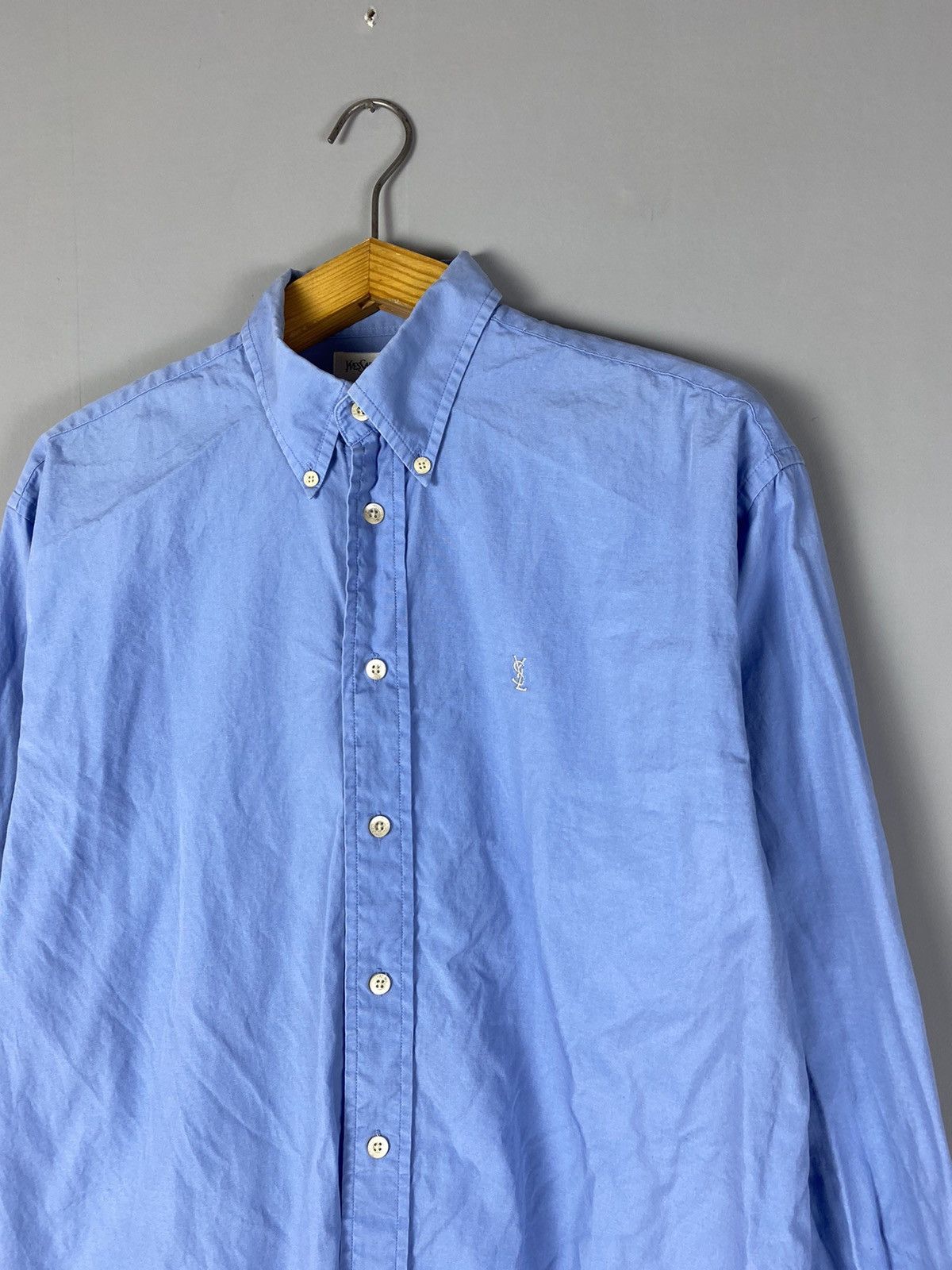 Yves Saint Laurent Vintage 90s Yves Saint Laurent shirt Size US M / EU 48-50 / 2 - 2 Thumbnail