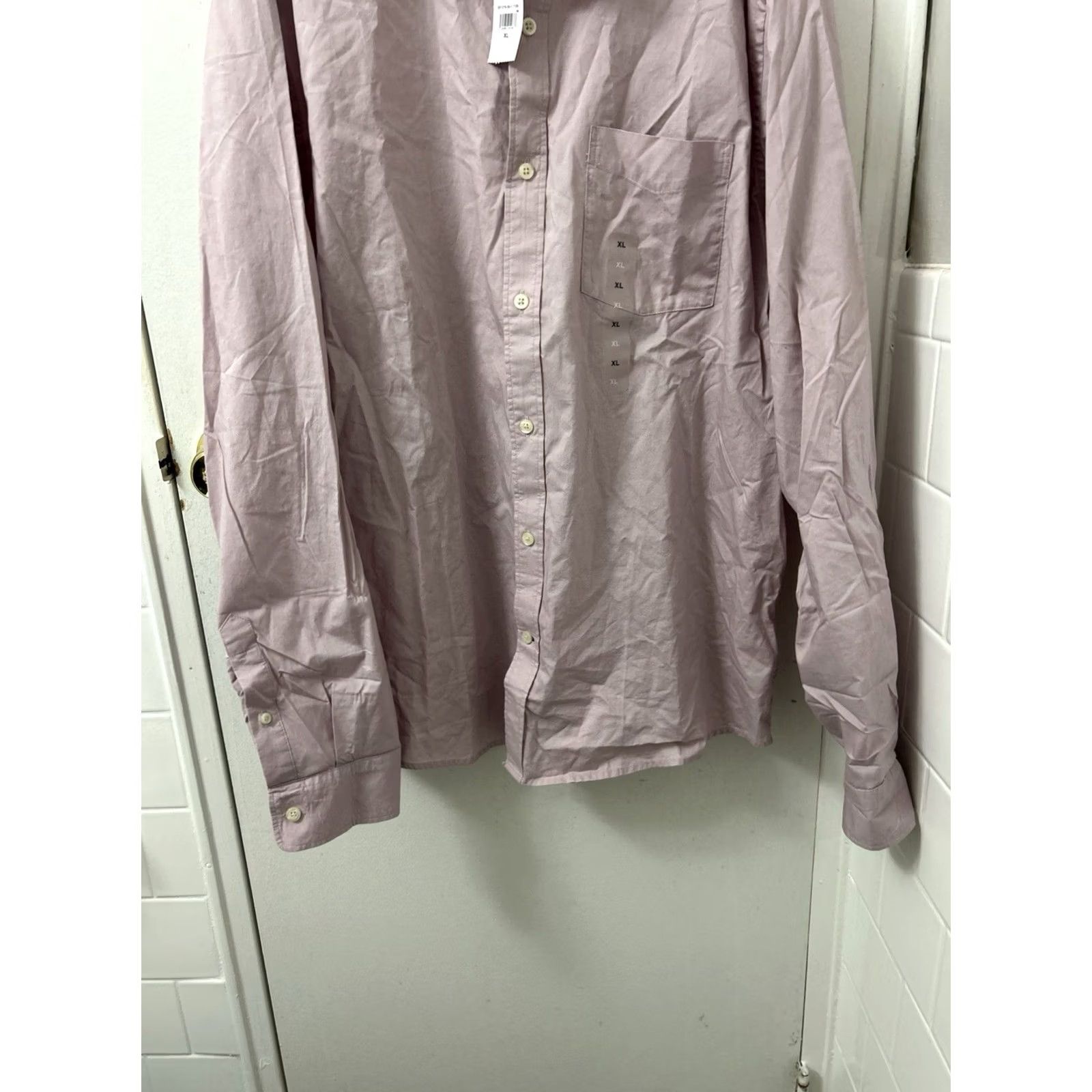 Gap GAP Oxford Shirt Mens XL Purple Untucked Fit Button-Down Long Sleeve NWT Size US XL / EU 56 / 4 - 3 Thumbnail